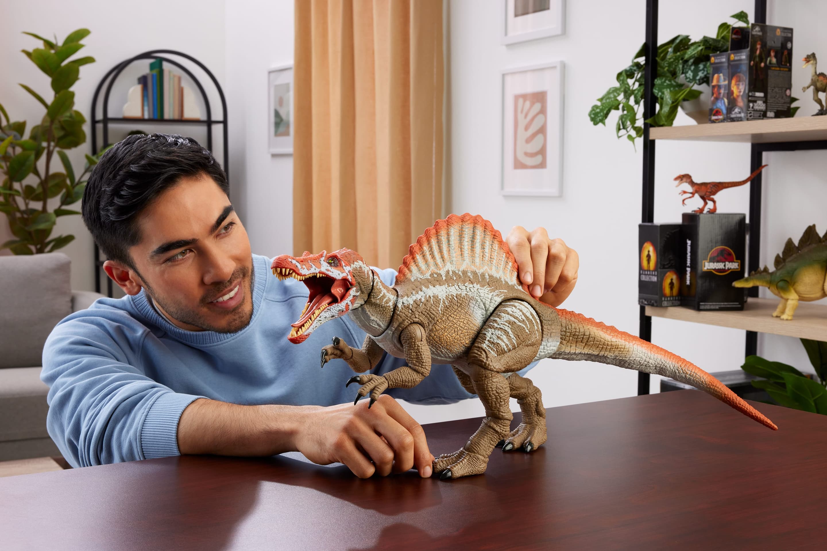 Produktbild Jurassic World Hammond Collection Jurassic Park 3 Spinosaurus Actionfigur, XL-Dinosaurierspielzeug 5 von 6