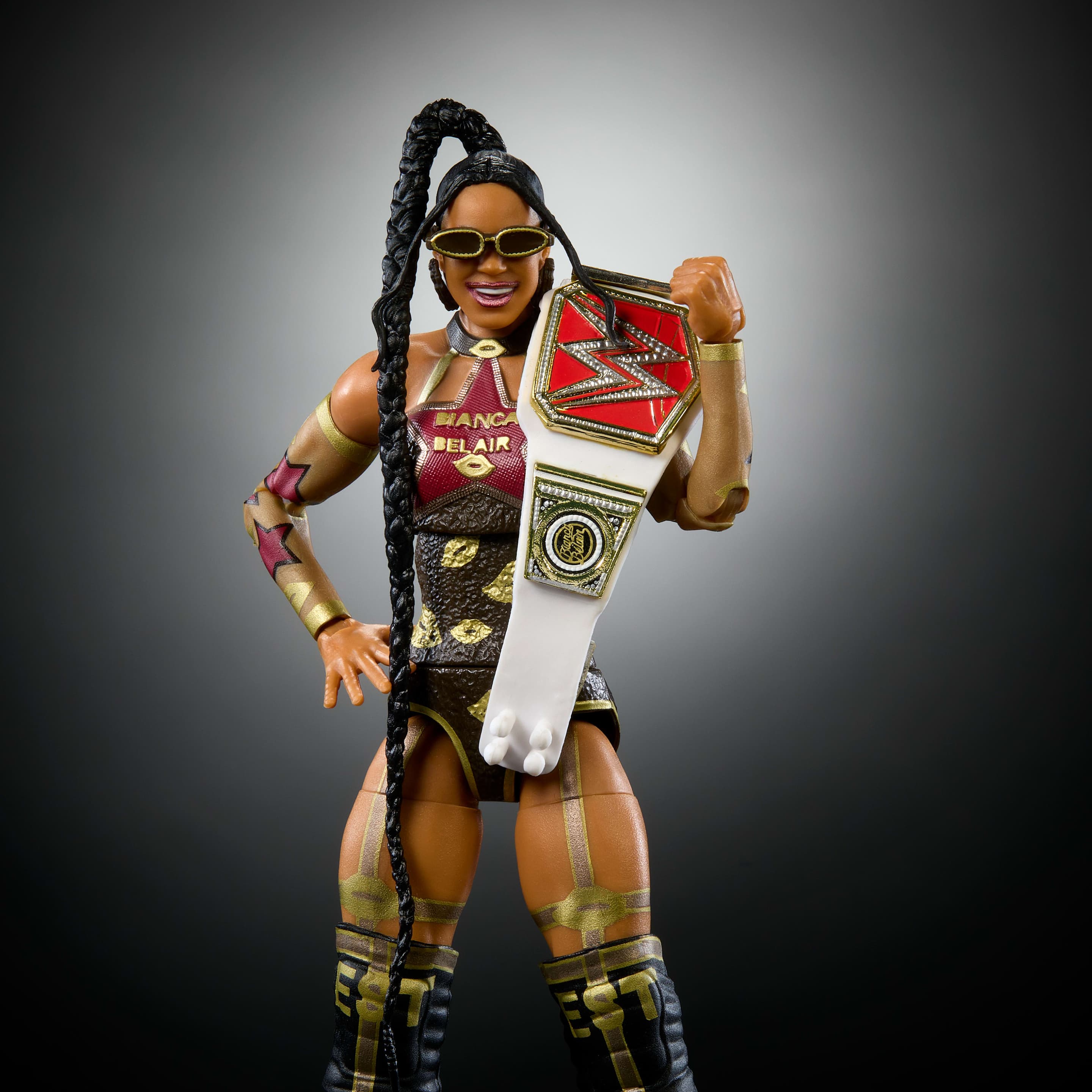 Produktbild WWE Elite Collection Premium Live-Event Bianca Belair Actionfigur-Set, WrestleMania-Sammelfigur 5 von 6
