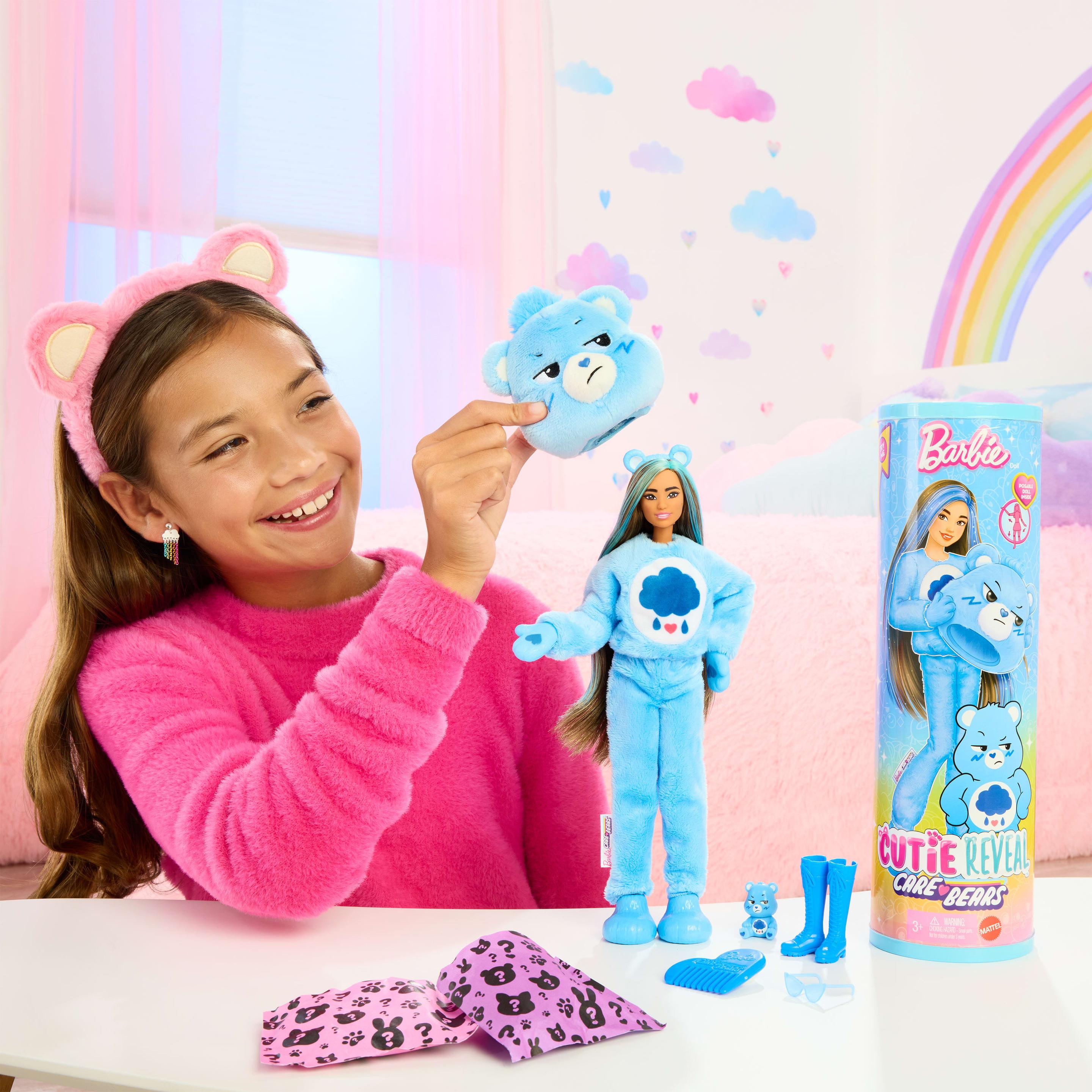 Produktbild Barbie-Puppe der Cutie Reveal Glücksbärchis-Reihe mit Accessoires und Brummbärchi-Kostüm, 10 Überraschungen 2 von 6
