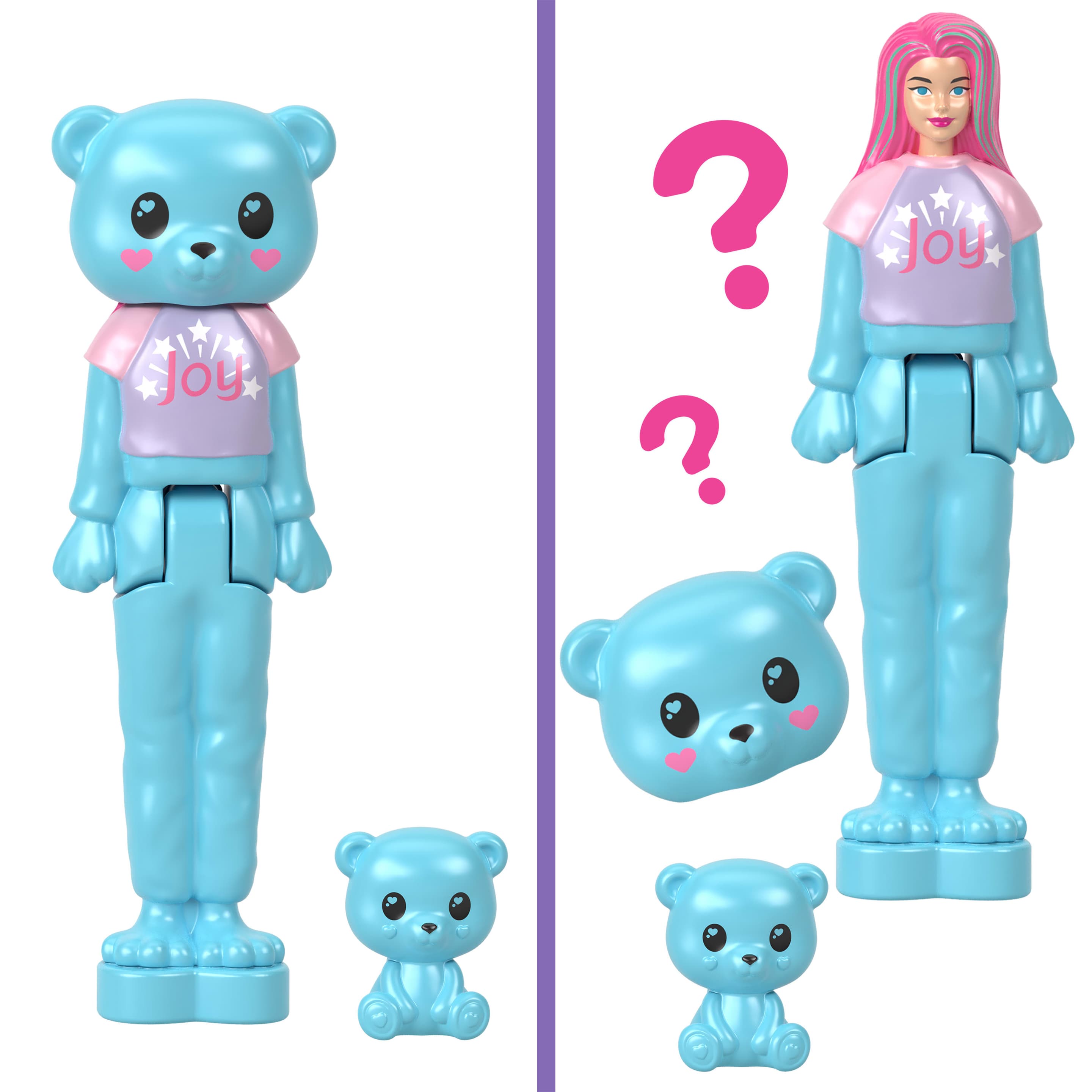 Produktbild Barbie Mini BarbieLand Cutie Reveal-Puppe mit Haustier, ca. 4 cm groß, Cozy Tee Reihe (Stile können abweichen) 2 von 4