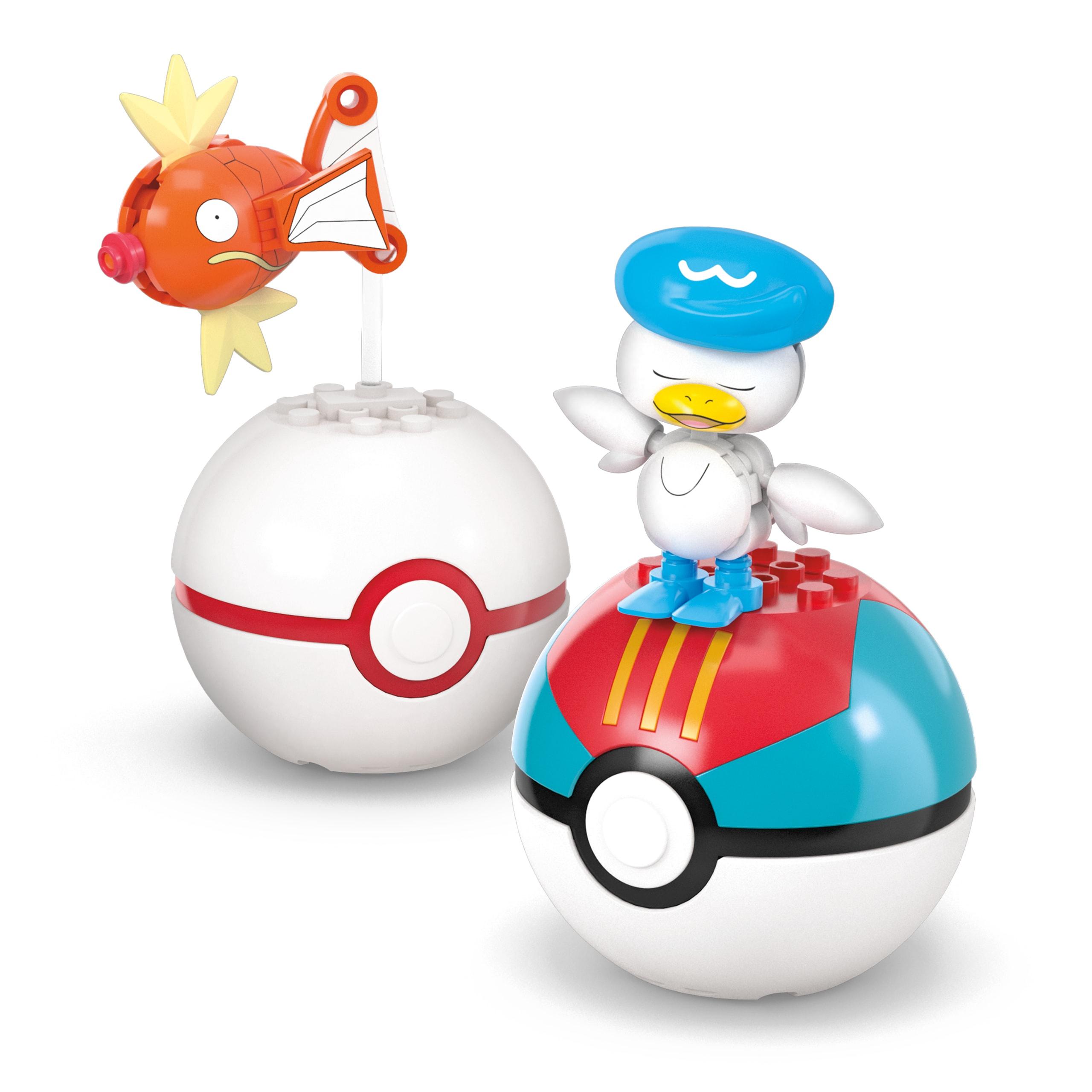 Produktbild MEGA Pokémon Wasser-Typ Trainerteam Bauspielzeug-Set mit 2 Actionfiguren (79 Teile) für Kinder 5 von 6