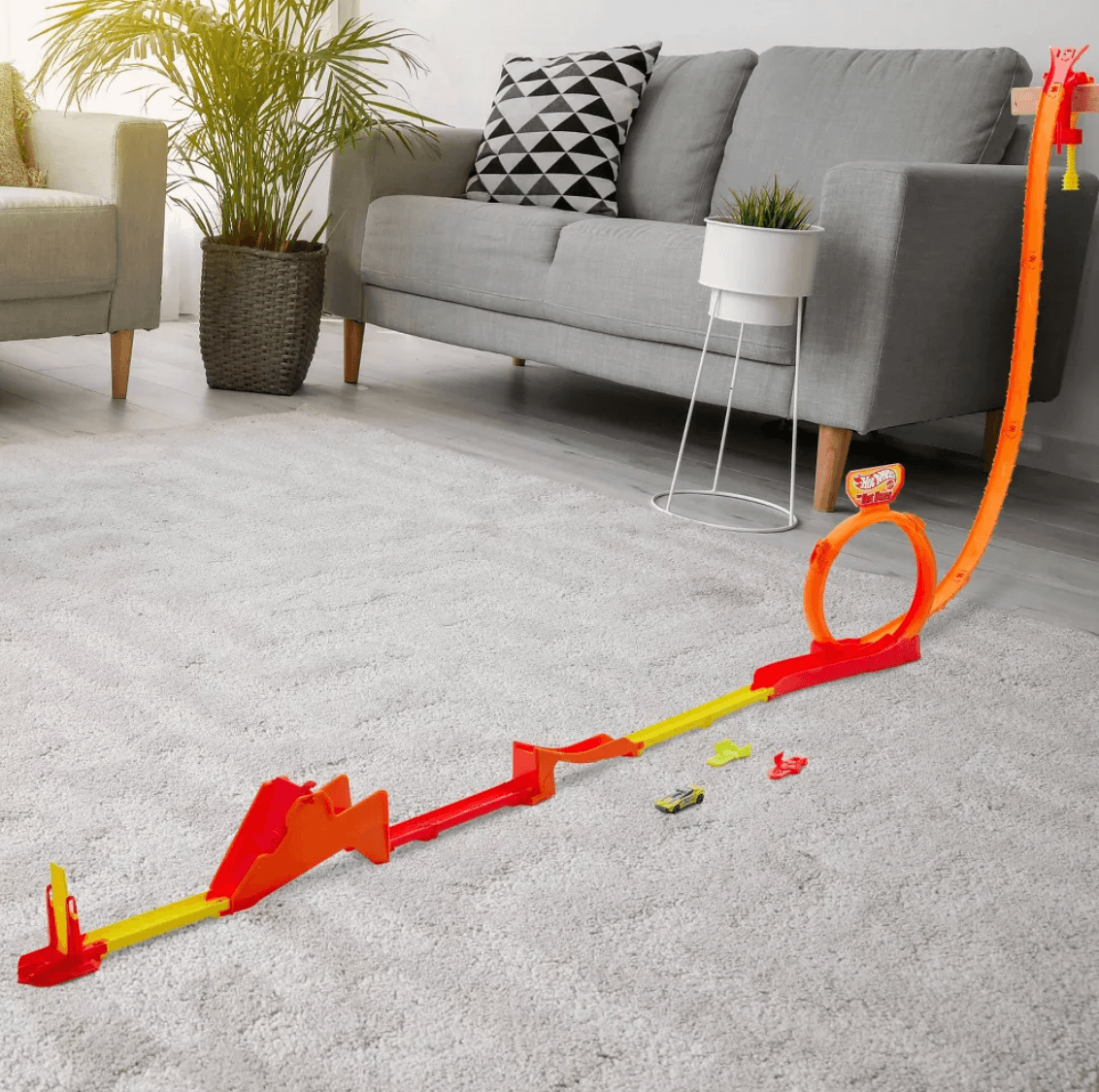 Produktbild Hot Wheels Action Hot Ones Gravity Drop Track Set (20-teilig) 7 von 8