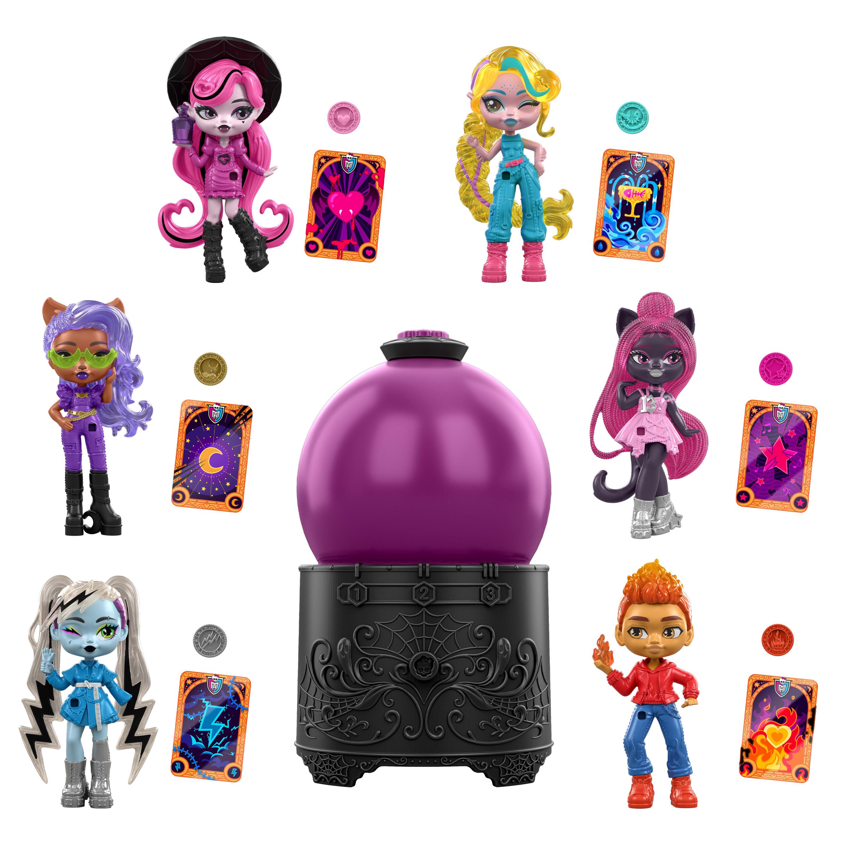 Monster High-Zaubertränke Kristallkugel Minipuppen, Enthüllung einer Überraschungsfigur (Figuren können abweichen)
