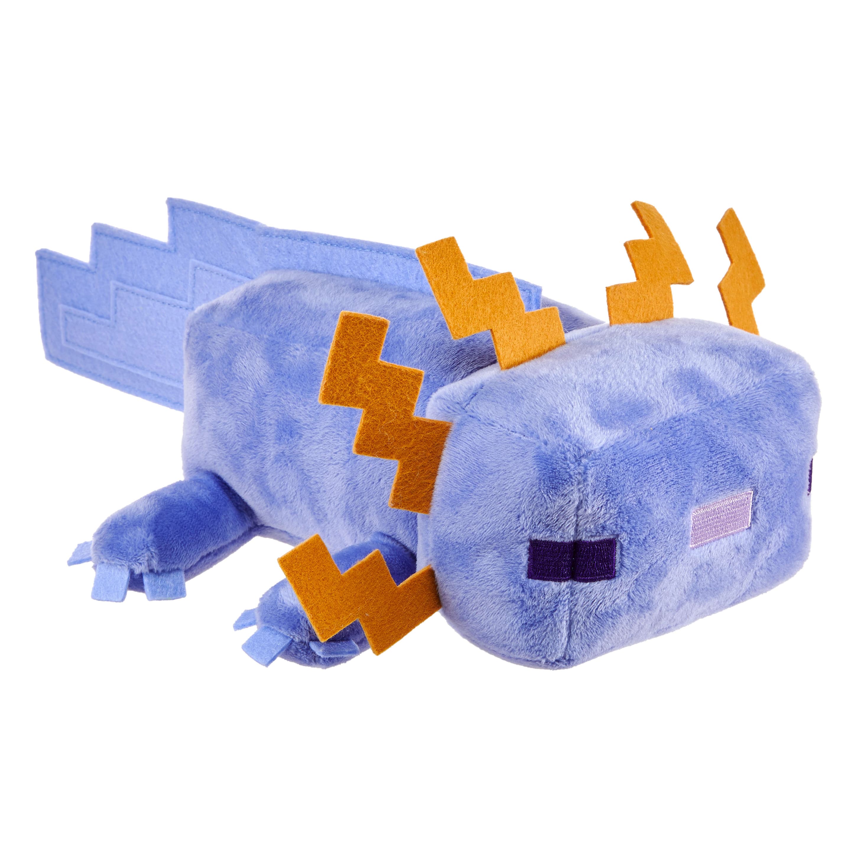 Minecraft weiches Spielzeug blaues Axolotl, ca. 20 cm große weiche Sammelfigur, vom Videospiel inspirierter Charakter