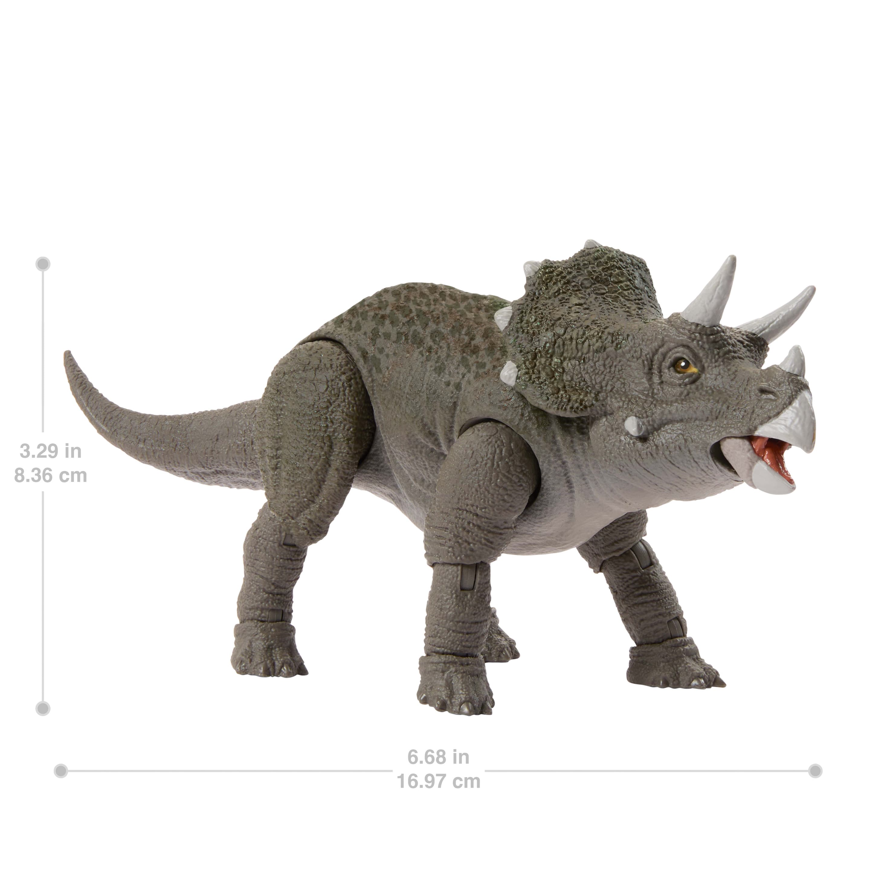 Produktbild Jurassic World Hammond Collection Junge Triceratops Dinosaurier-Actionfigur mit 14 Bewegungspunkten 6 von 6