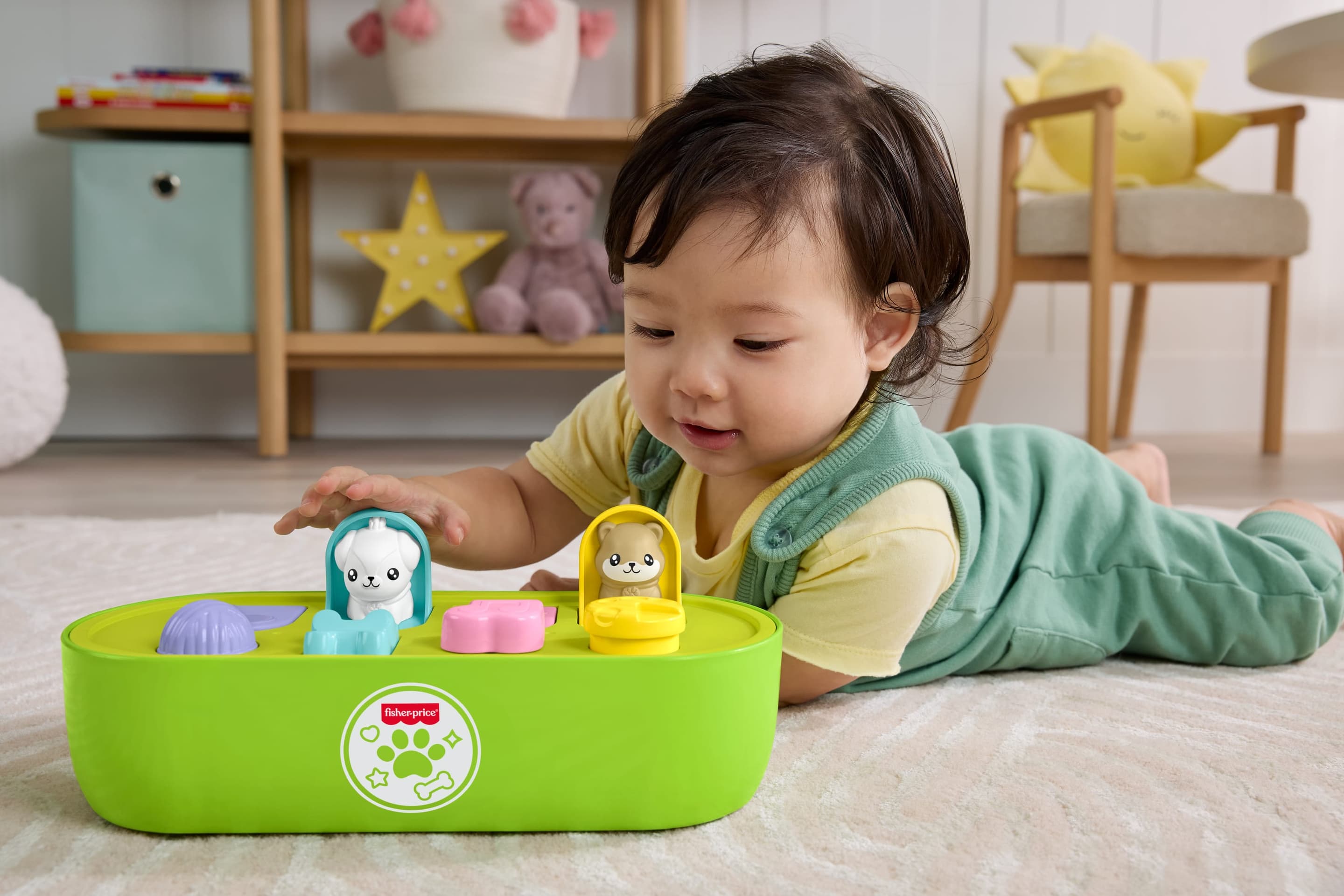 Produktbild Fisher-Price FP Pets Pop-up-Aktivitätsspielzeug für Feinmotorik, entwicklungsförderndes Spiel für Babys 6 von 6