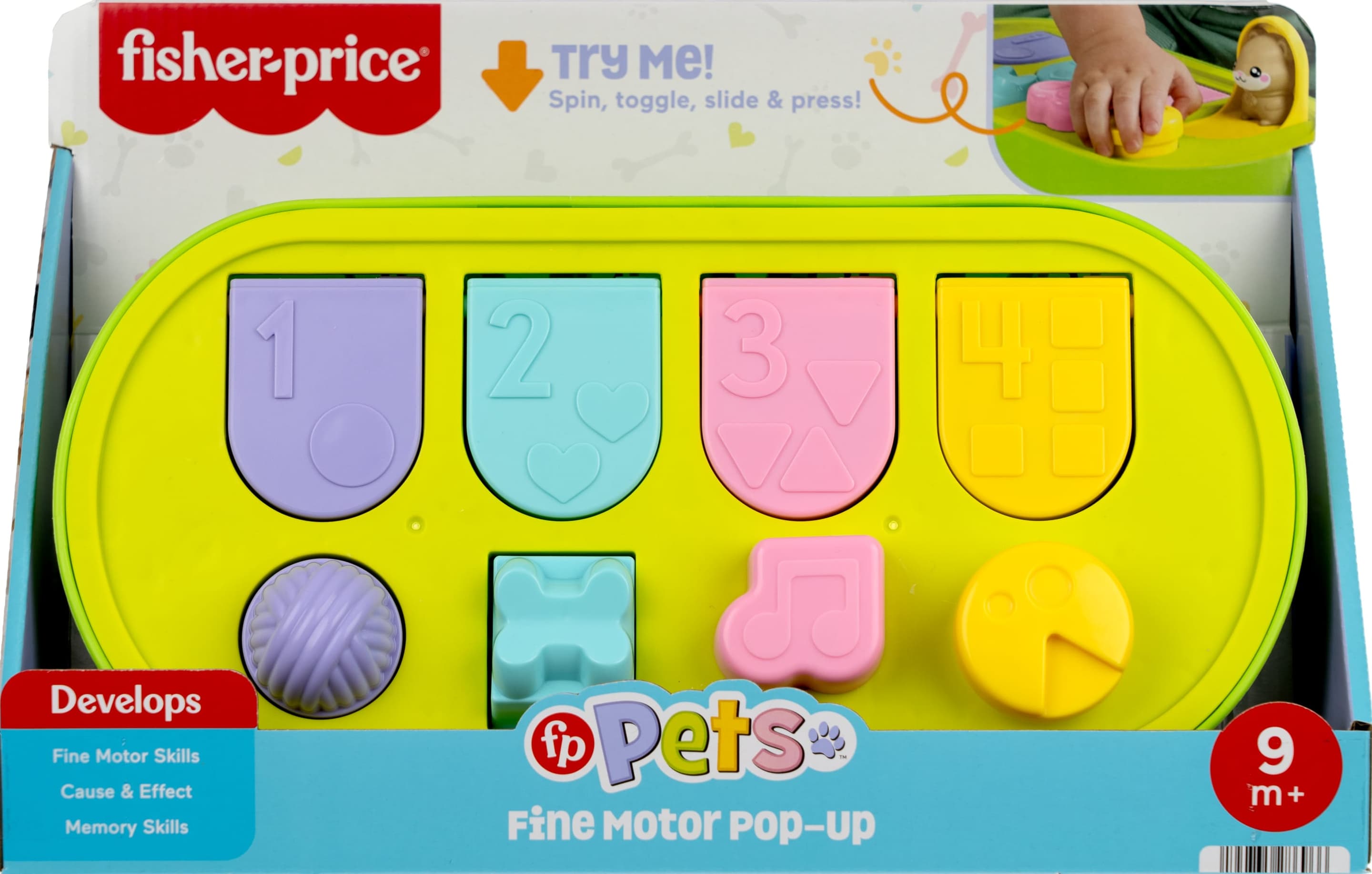 Produktbild Fisher-Price FP Pets Pop-up-Aktivitätsspielzeug für Feinmotorik, entwicklungsförderndes Spiel für Babys 5 von 6