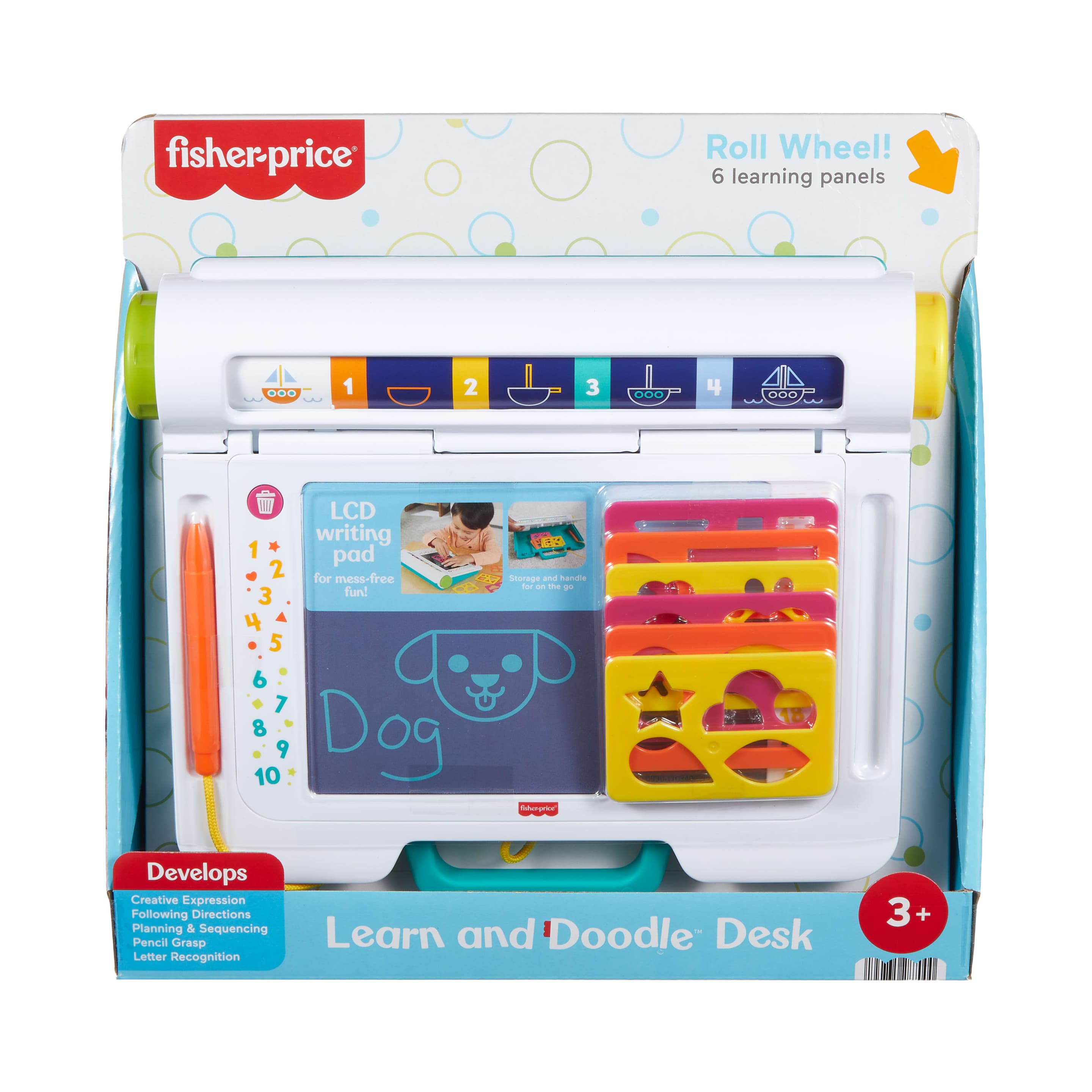 Produktbild Fisher-Price Lern- und Zeichenbrett, Schreiben und Zeichnen ohne Verwischen Tablet mit LCD-Bildschirm für Kinder 5 von 6
