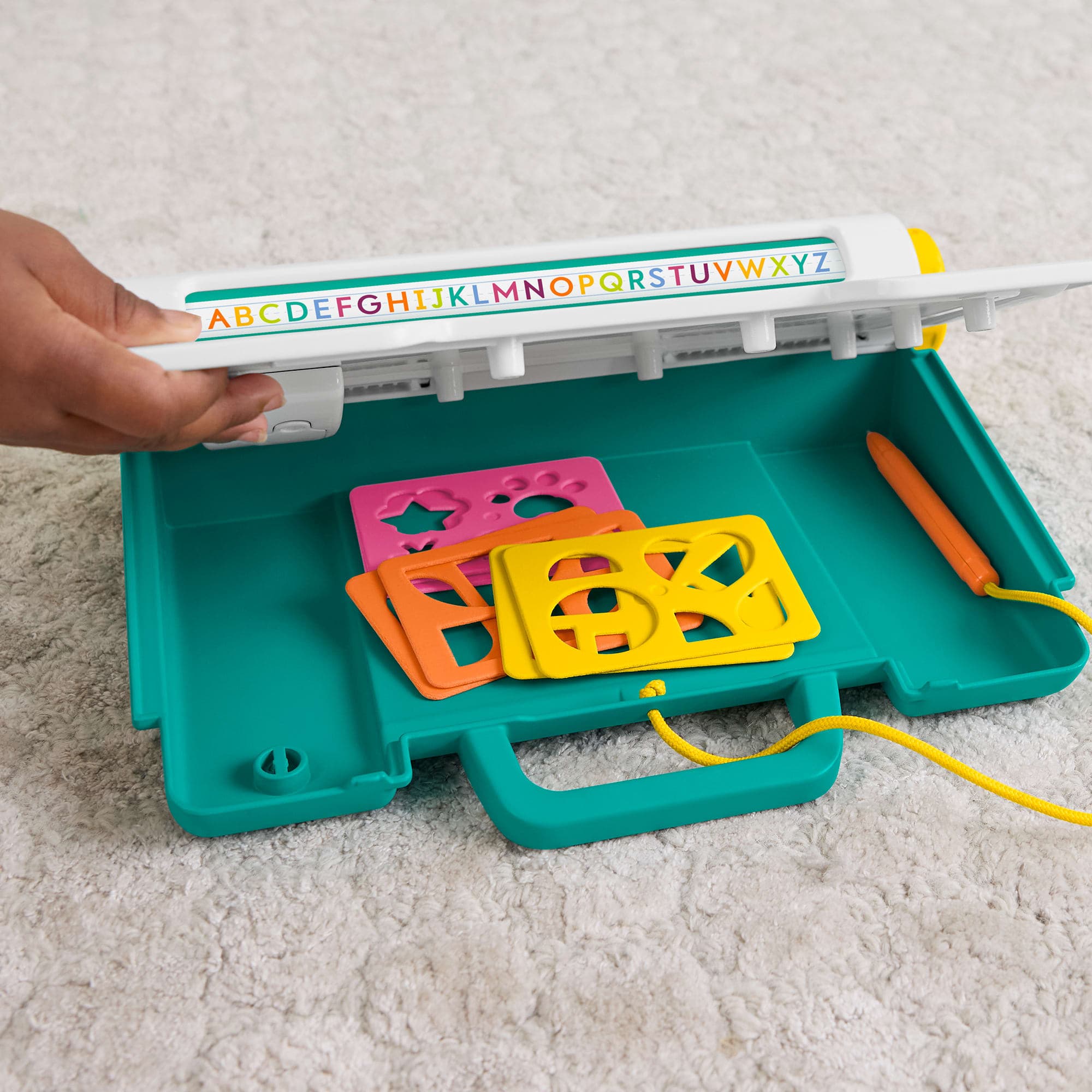Produktbild Fisher-Price Lern- und Zeichenbrett, Schreiben und Zeichnen ohne Verwischen Tablet mit LCD-Bildschirm für Kinder 4 von 6