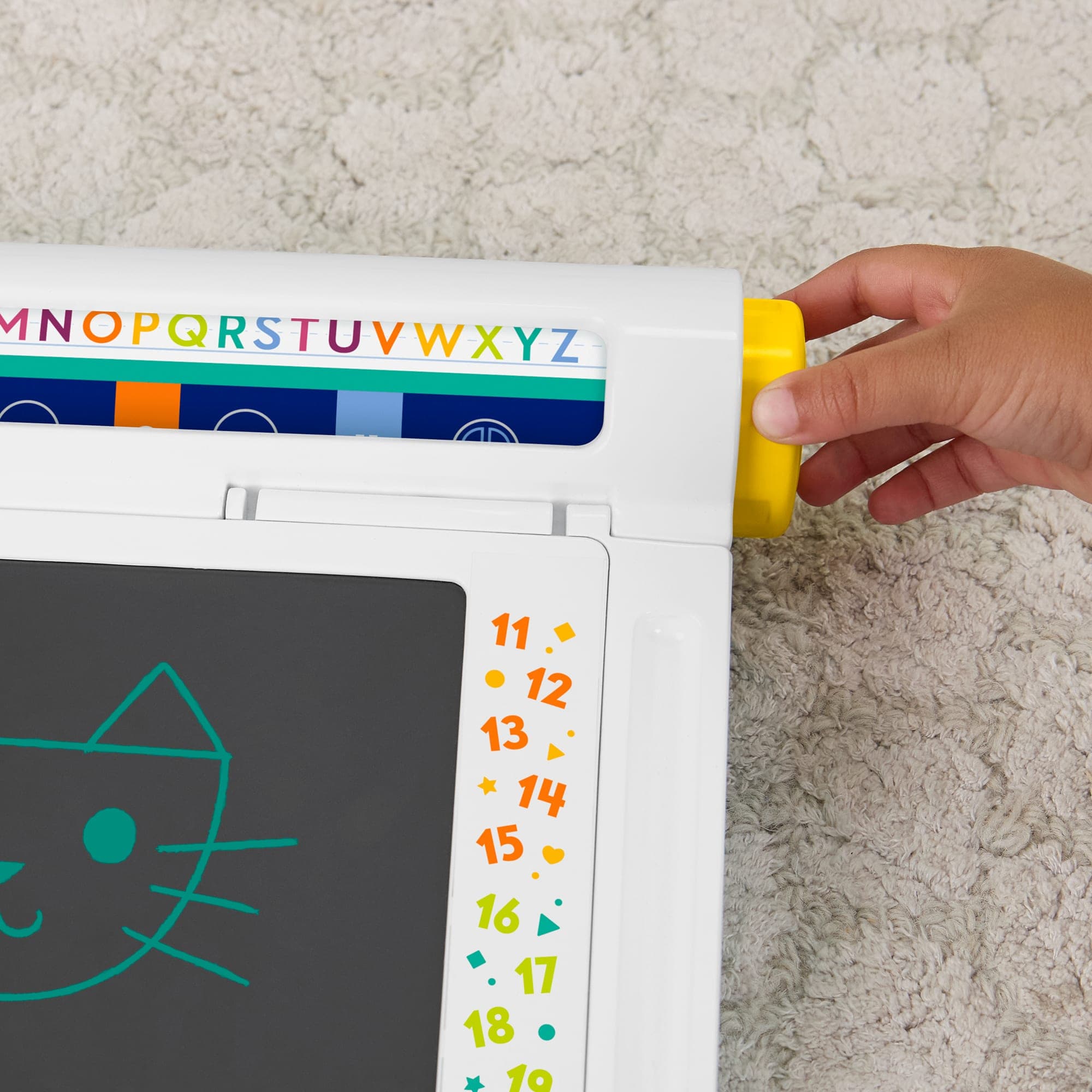 Produktbild Fisher-Price Lern- und Zeichenbrett, Schreiben und Zeichnen ohne Verwischen Tablet mit LCD-Bildschirm für Kinder 3 von 6