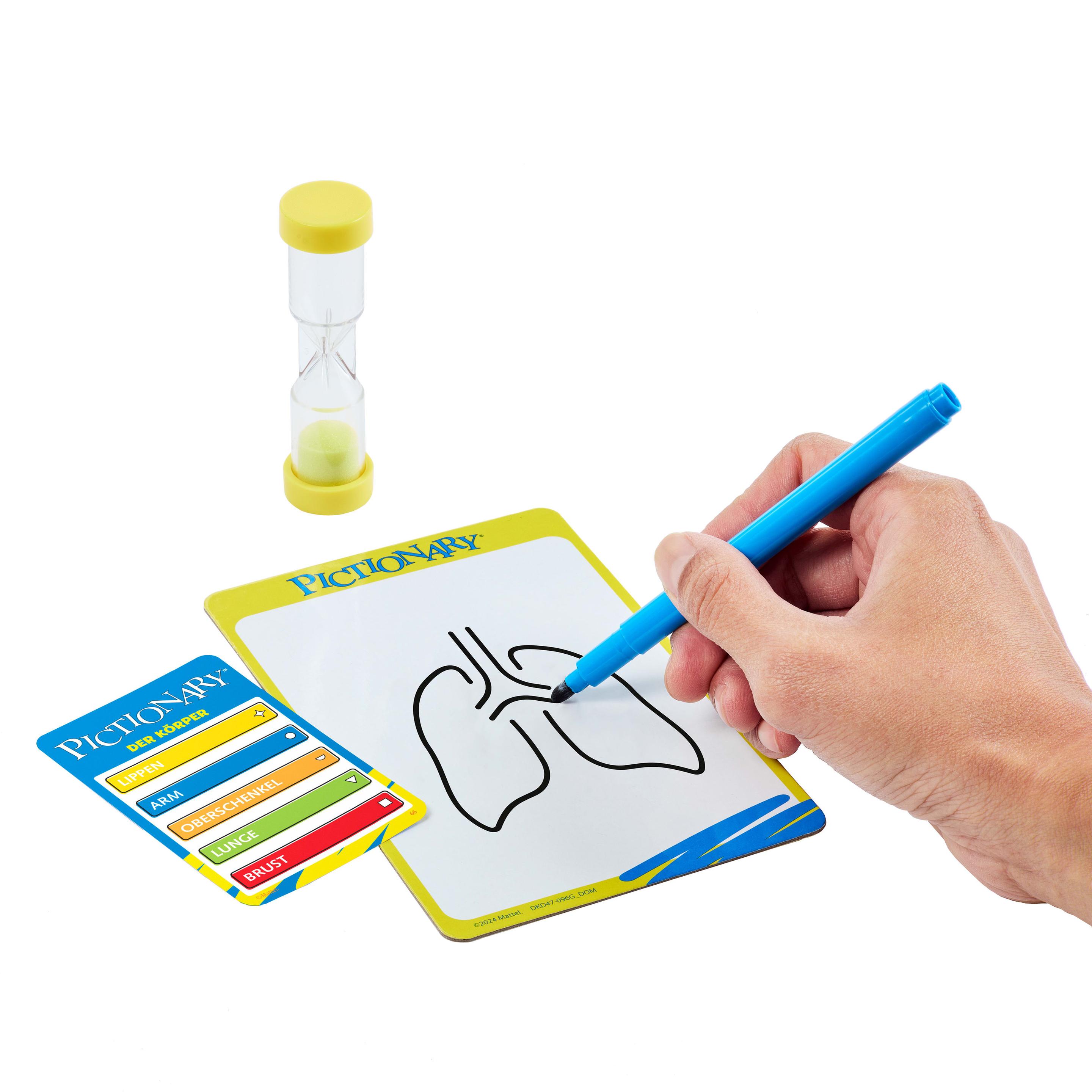 Produktbild Pictionary Familienbrettspiel für Kinder und Erwachsene und Spieleabende mit abwischbaren Maltafeln und Stiften 2 von 6