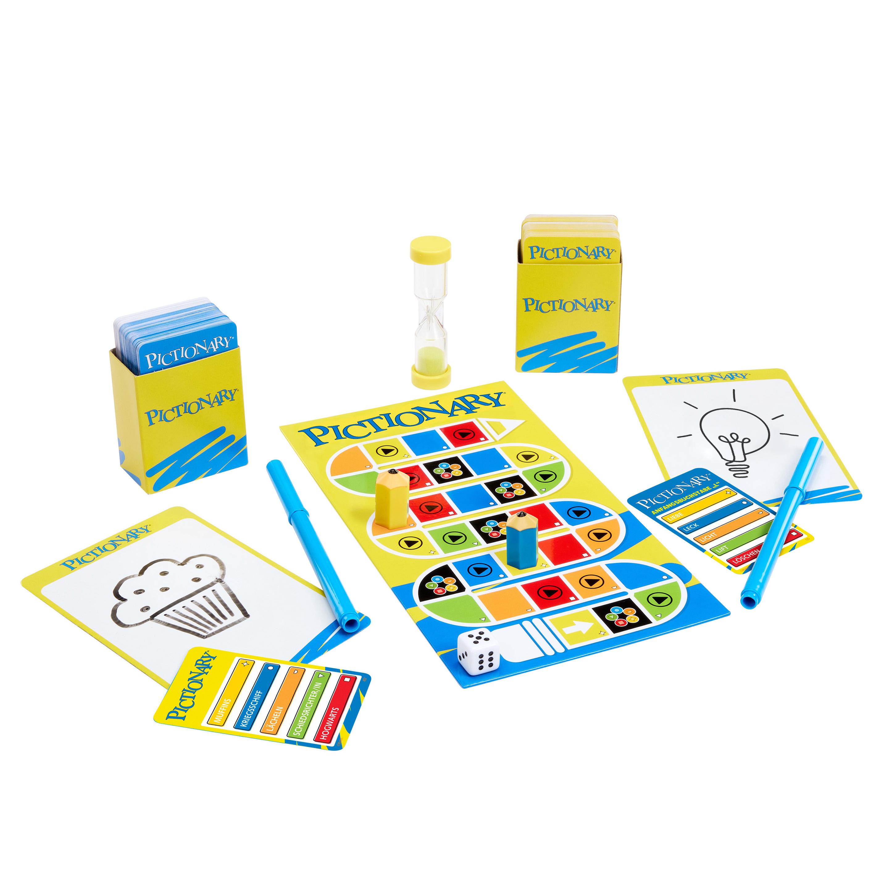Produktbild Pictionary Familienbrettspiel für Kinder und Erwachsene und Spieleabende mit abwischbaren Maltafeln und Stiften 6 von 6
