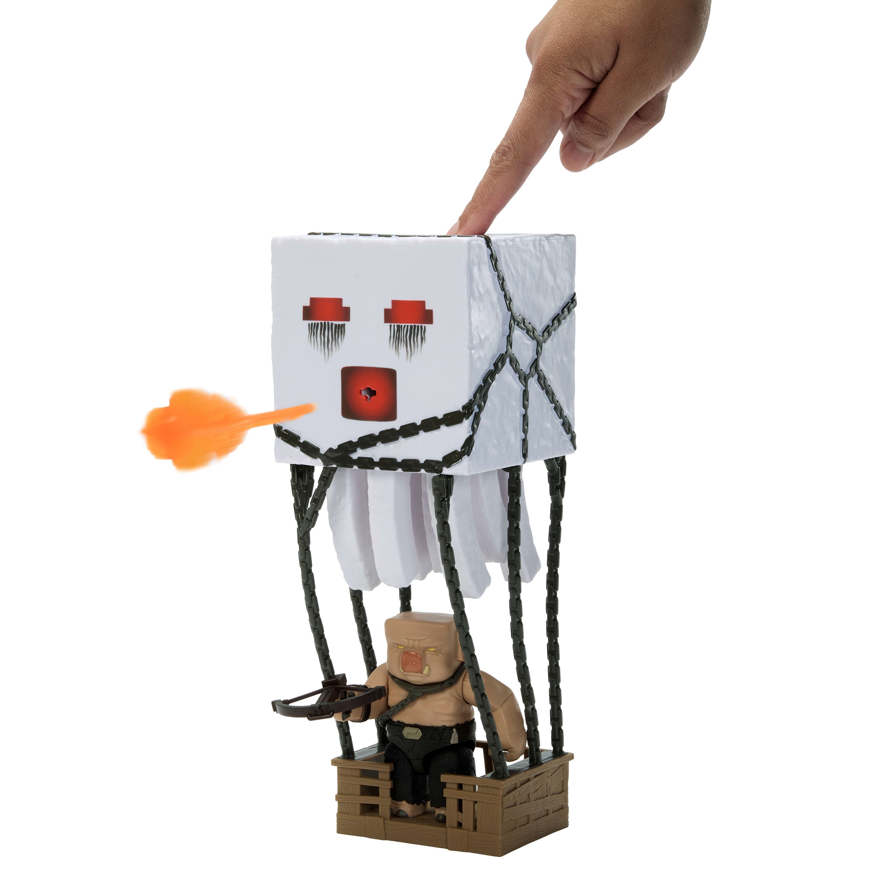 Produktbild Minecraft Ghast mit Feuerattacke Actionfigur-Set mit Lichteffekten, Geräuschen und mehr, vom Film inspiriert 3 von 6