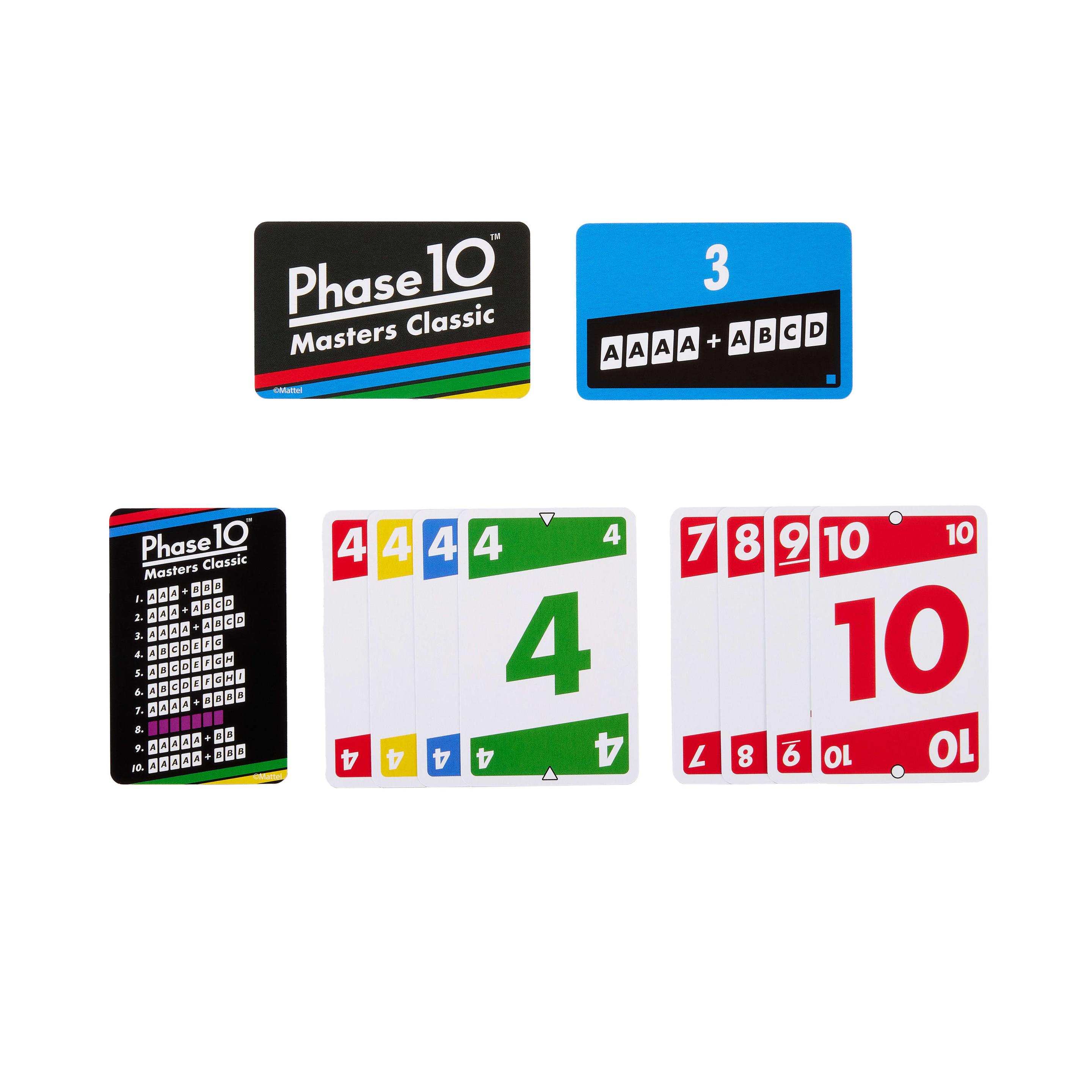 Produktbild Phase 10 Masters Classic Kartenspiel, an Rommé angelehntes Familienspiel für 2 bis 6 Spieler 6 von 6