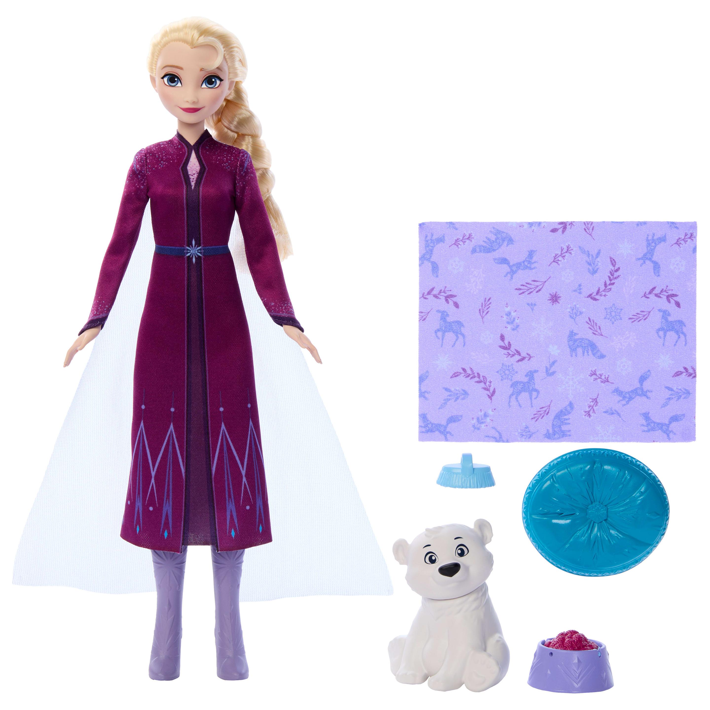 Produktbild Disney Die Eiskönigin Elsa-Modepuppe und Eisbärenjunges-Figur mit 4 Pflegezubehörteilen 4 von 7