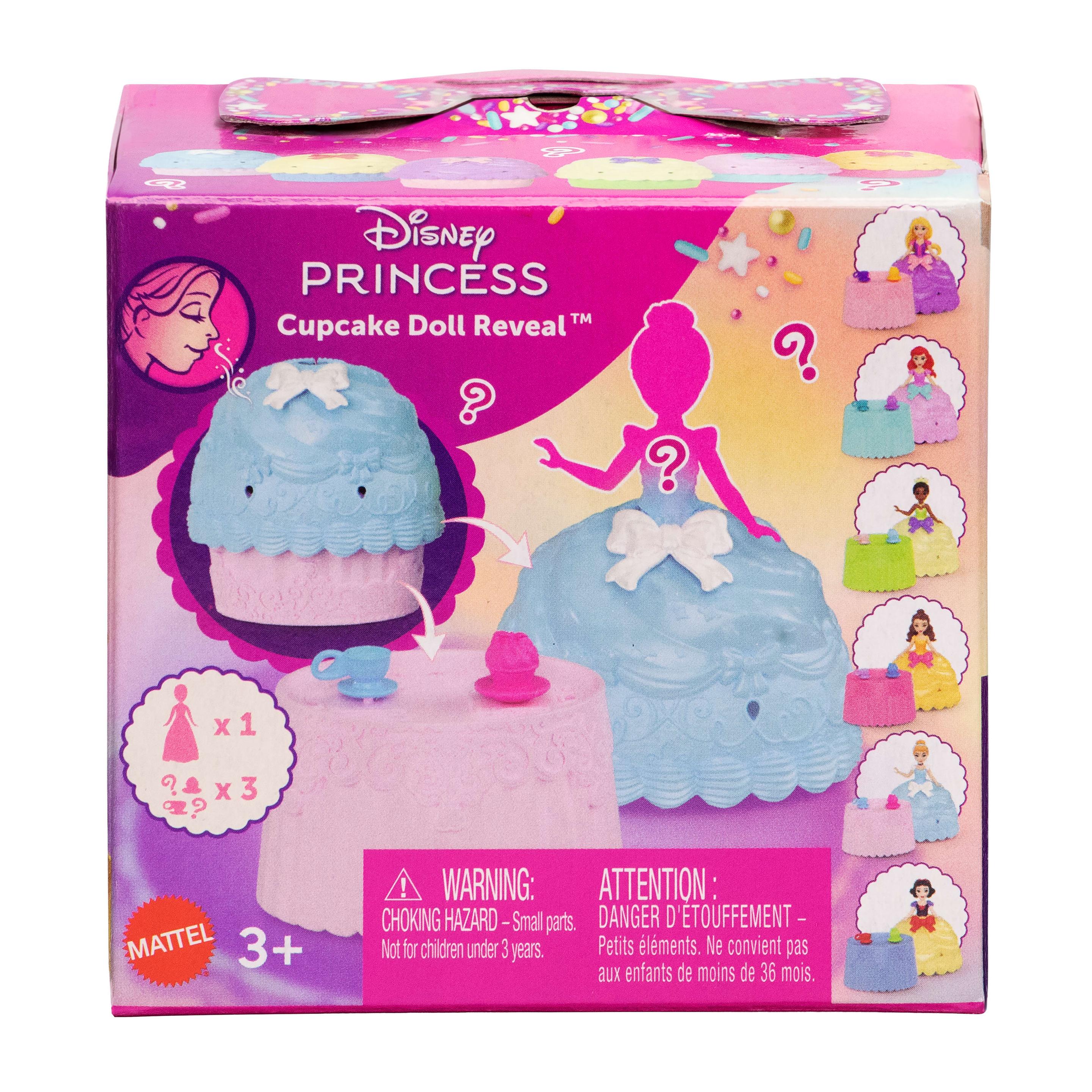 Produktbild Disney Princess Cupcake kleine Puppe Reveal mit fünf Überraschungen, darunter eine Puppe und zwei Zubehörteile 2 von 6