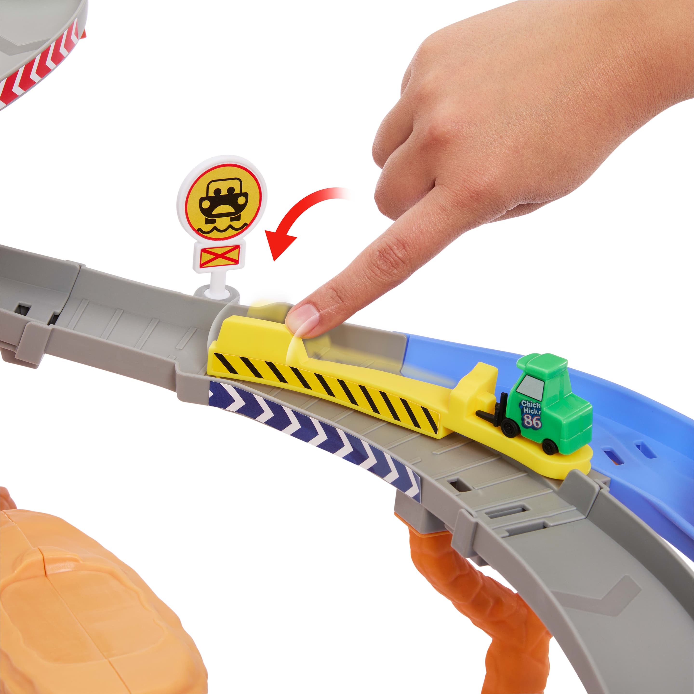 Produktbild Disney Pixar Cars Radiator Springs Rennen & Retten Rettungsweg-Rennstrecke Spielset mit 4 Spielzeugautos 2 von 6