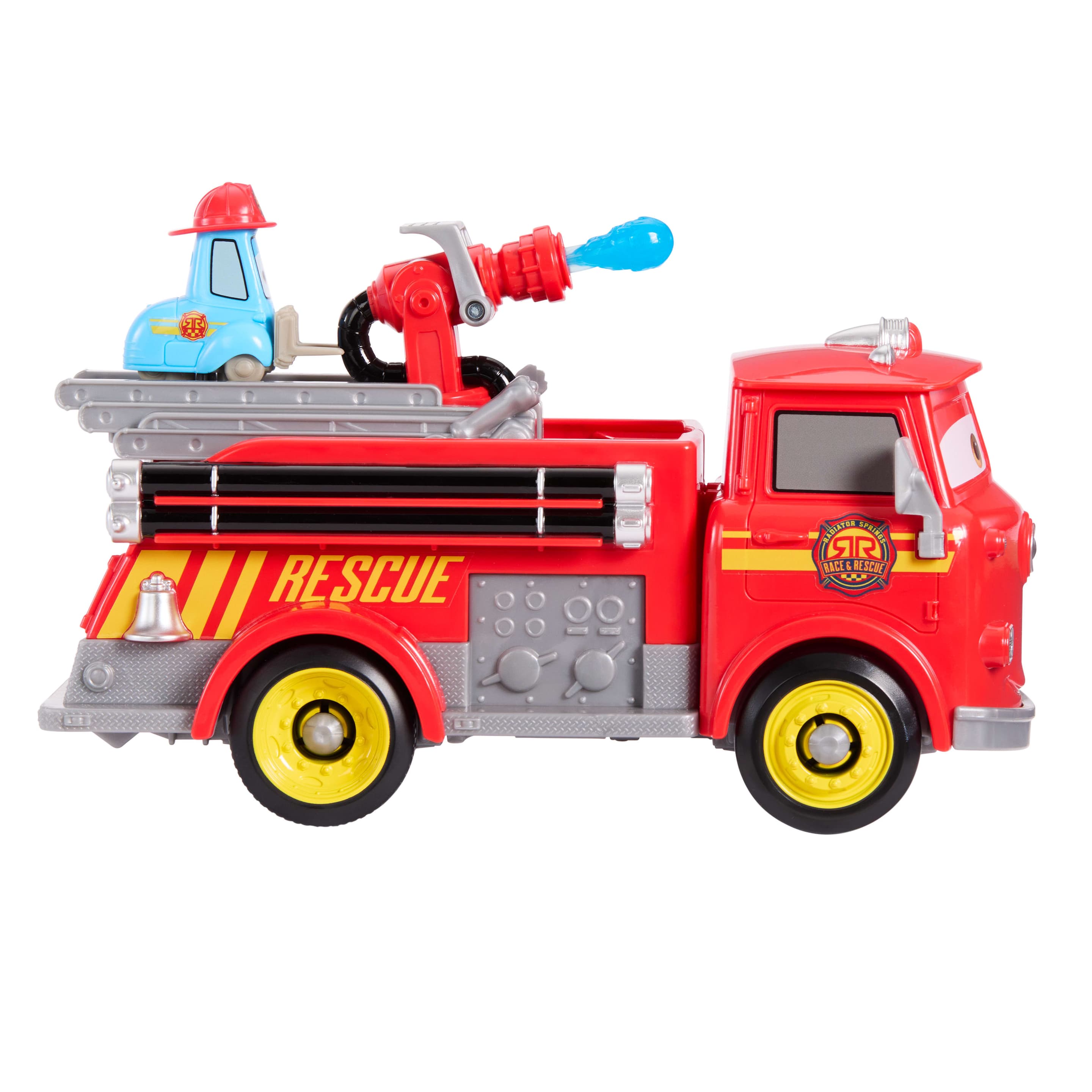 Produktbild Disney Pixar Cars Radiator Springs Rennen & Retten Feuerwehrauto Red und Guido mit Zubehörteilen 6 von 6