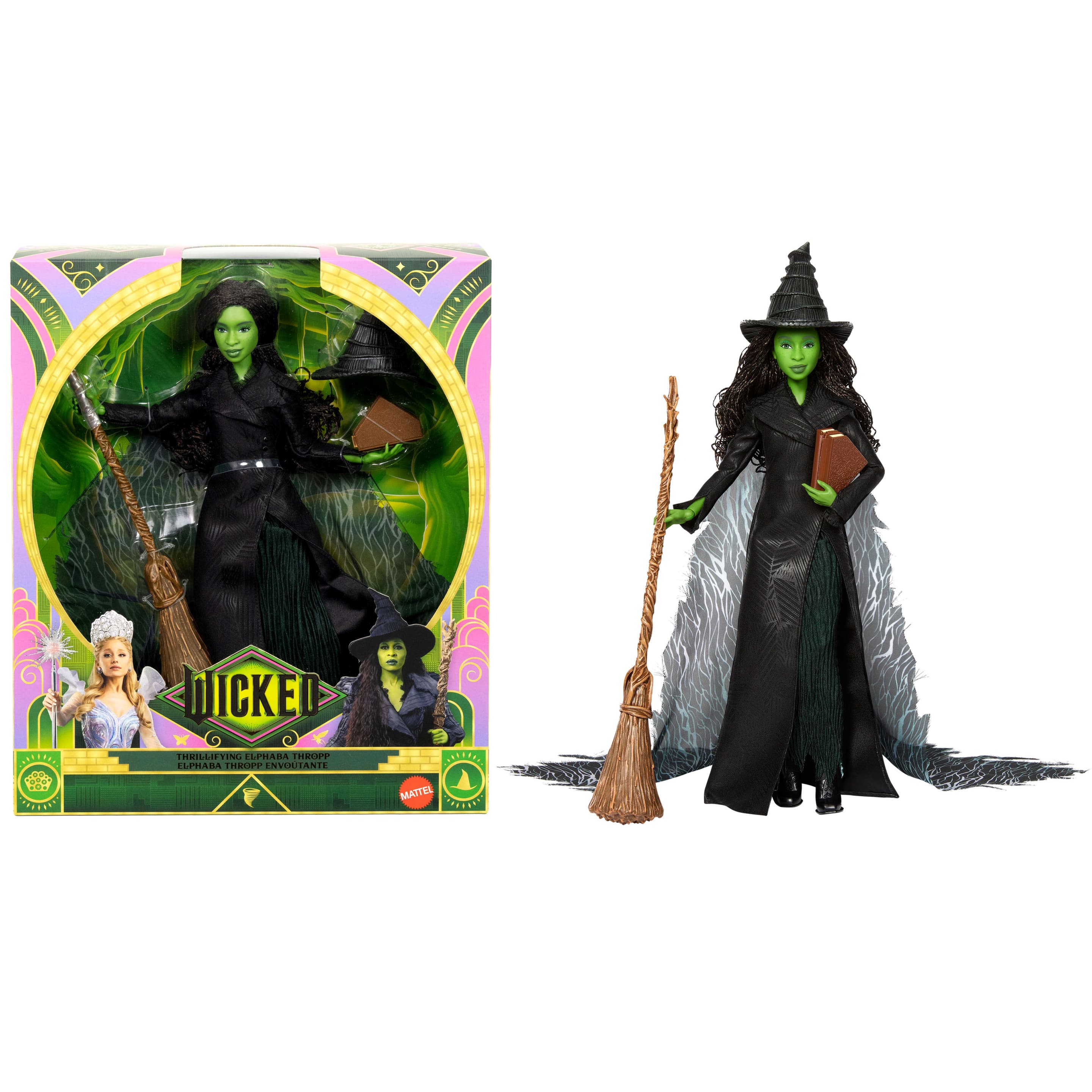 Wicked: For Good von Universal Pictures Elphaba-Puppe mit filmgetreuem Outfit und 4 Accessoires
