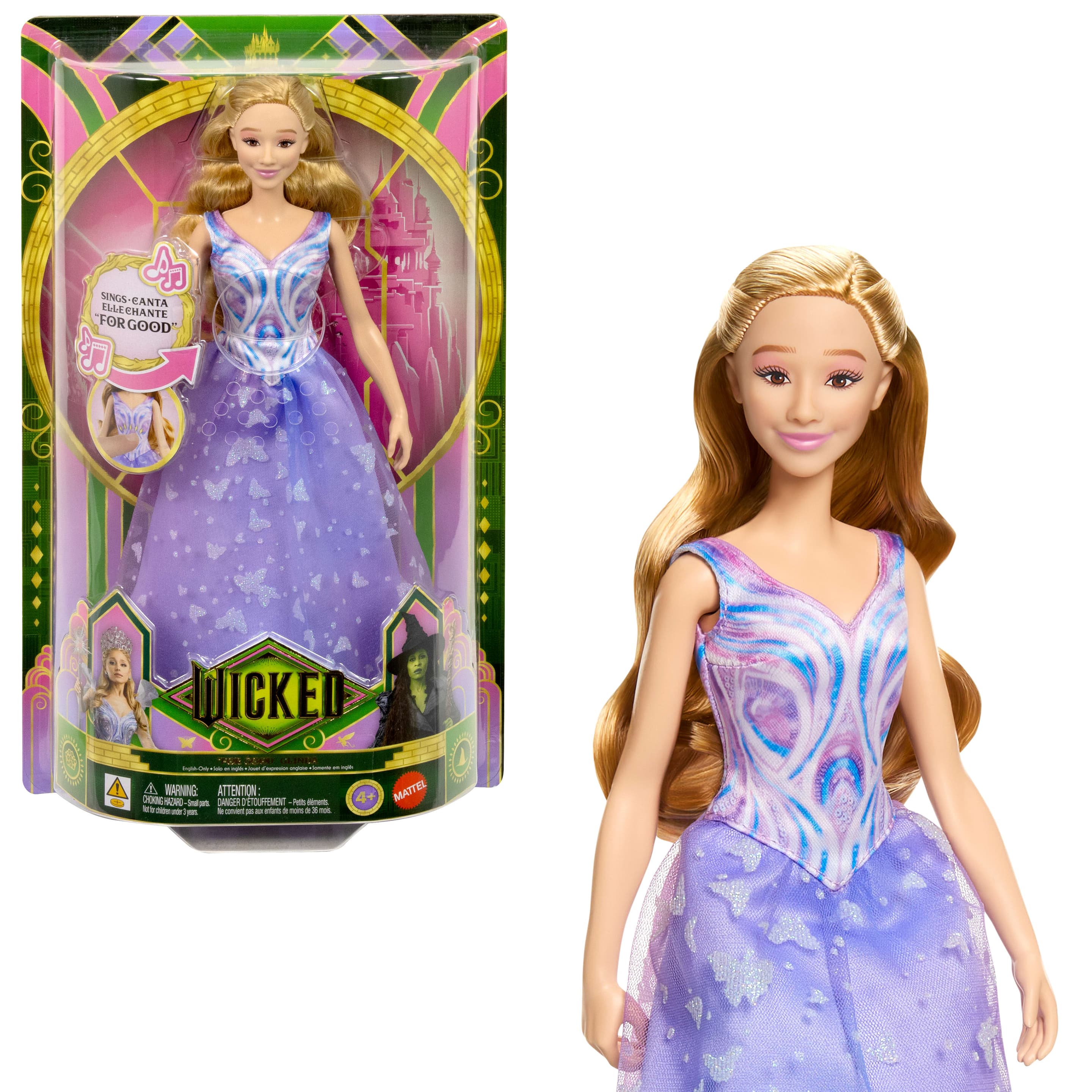 Wicked: For Good von Universal Pictures Glinda-Puppe, filmgetreues Outfit, singt For Good“