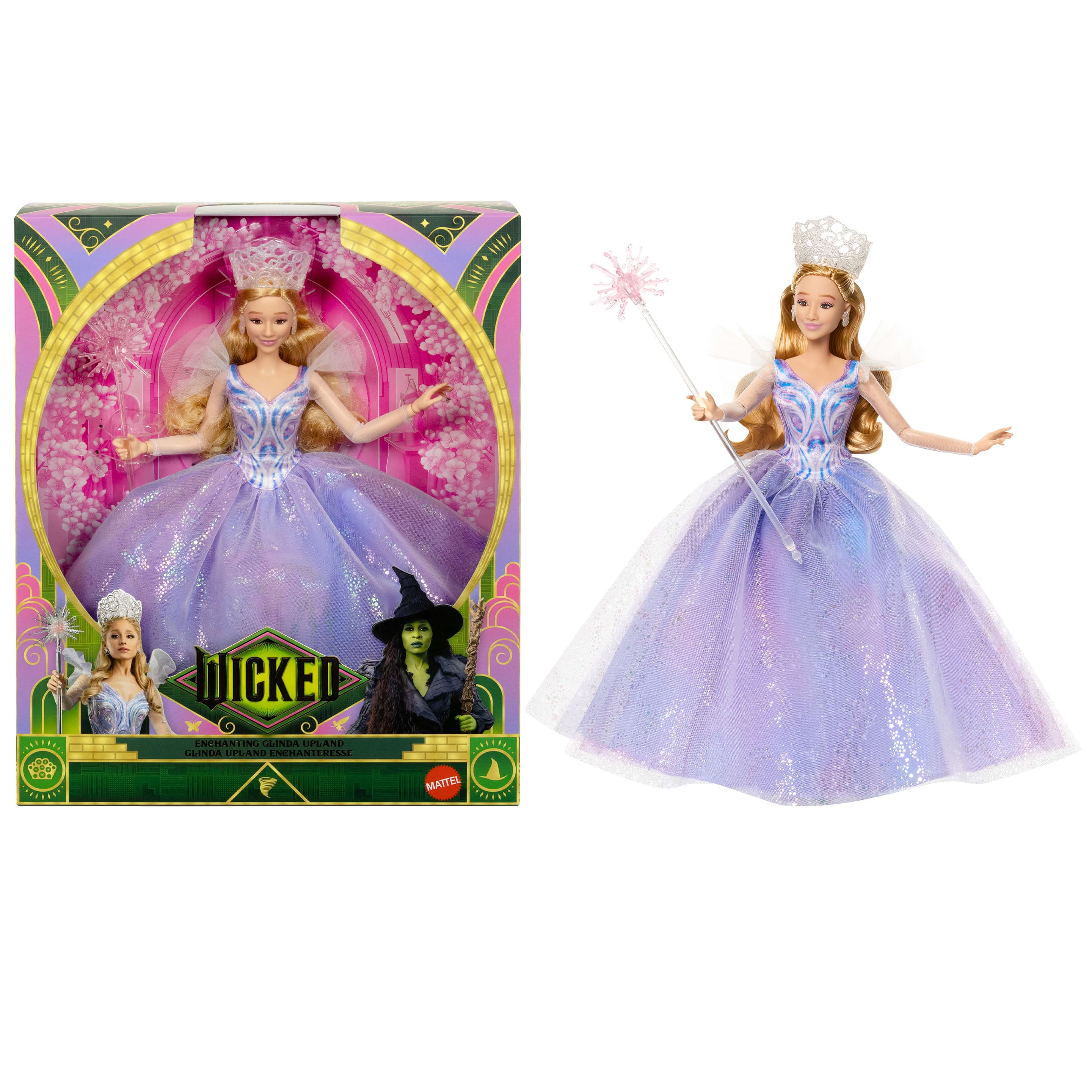 Wicked: For Good von Universal Pictures Glinda-Puppe mit filmgetreuem Outfit und 3 Accessoires