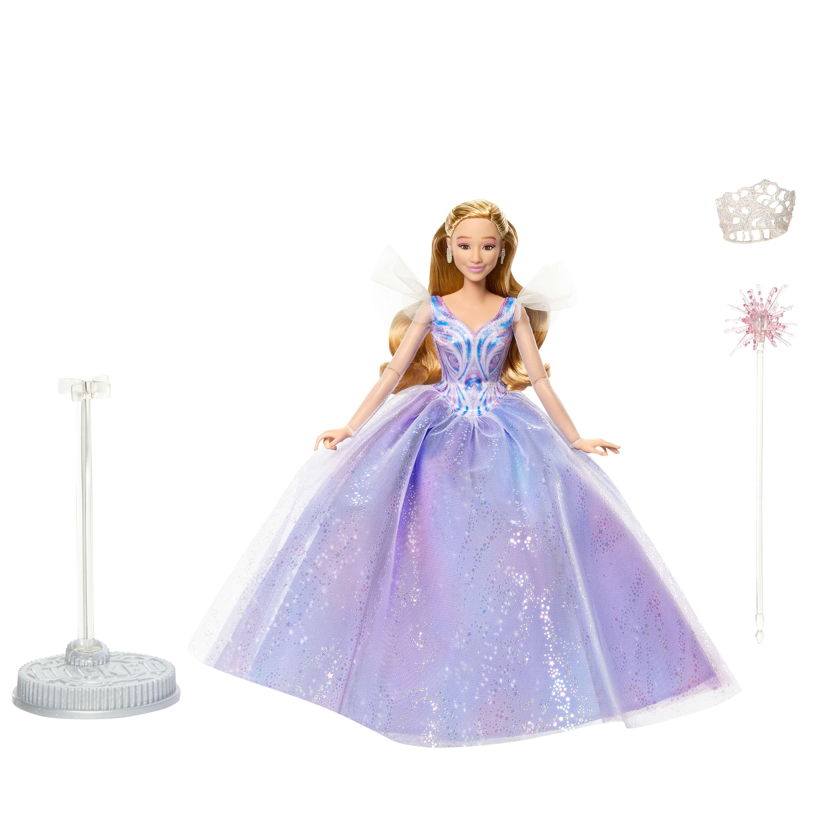 Produktbild Wicked: For Good von Universal Pictures Glinda-Puppe mit filmgetreuem Outfit und 3 Accessoires 3 von 6