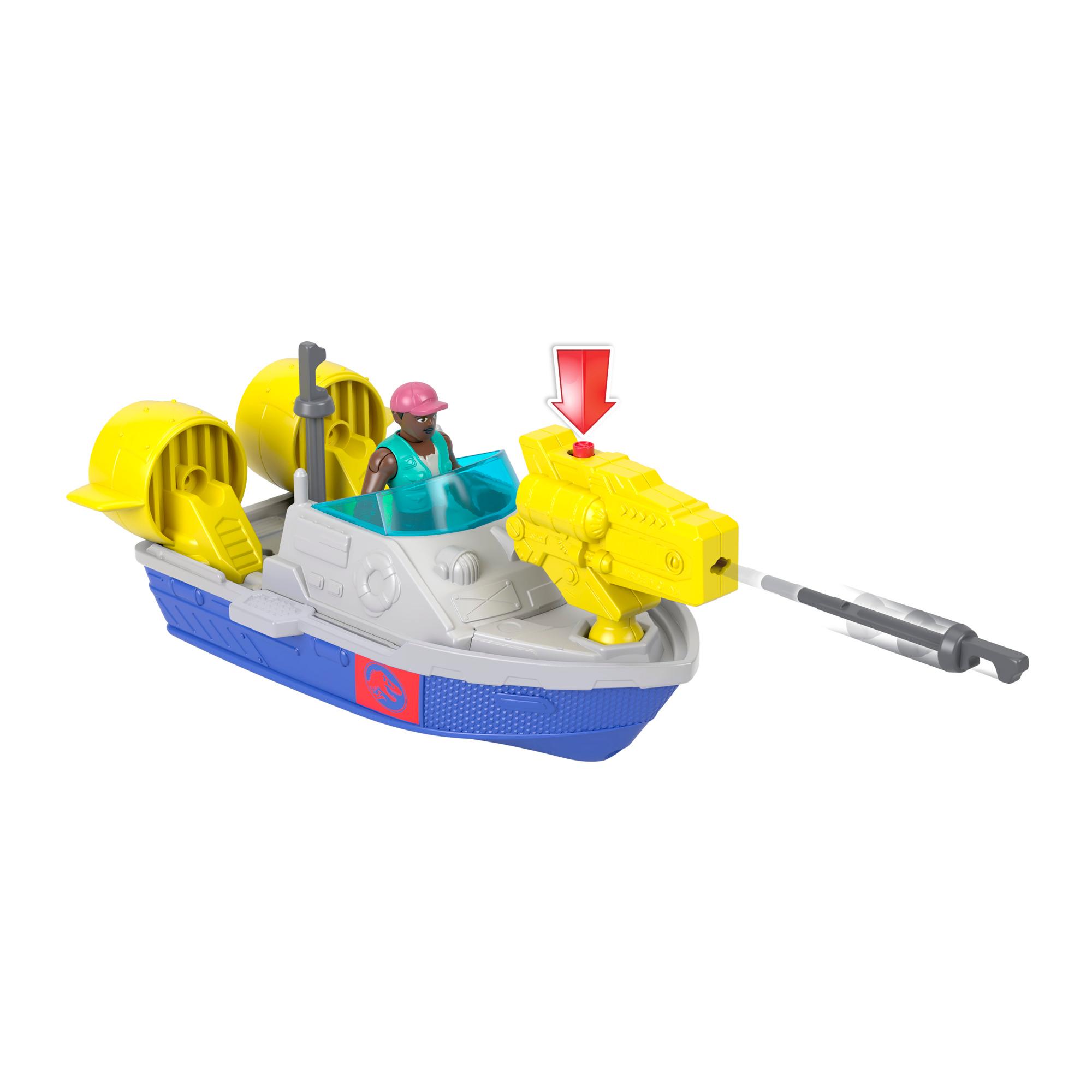 Produktbild Fisher-Price Imaginext Jurassic World: Die Wiedergeburt“ Wasserjäger Schnapp-Mosasaurus Dinosaurier-Spielzeug Spielset 4 von 6
