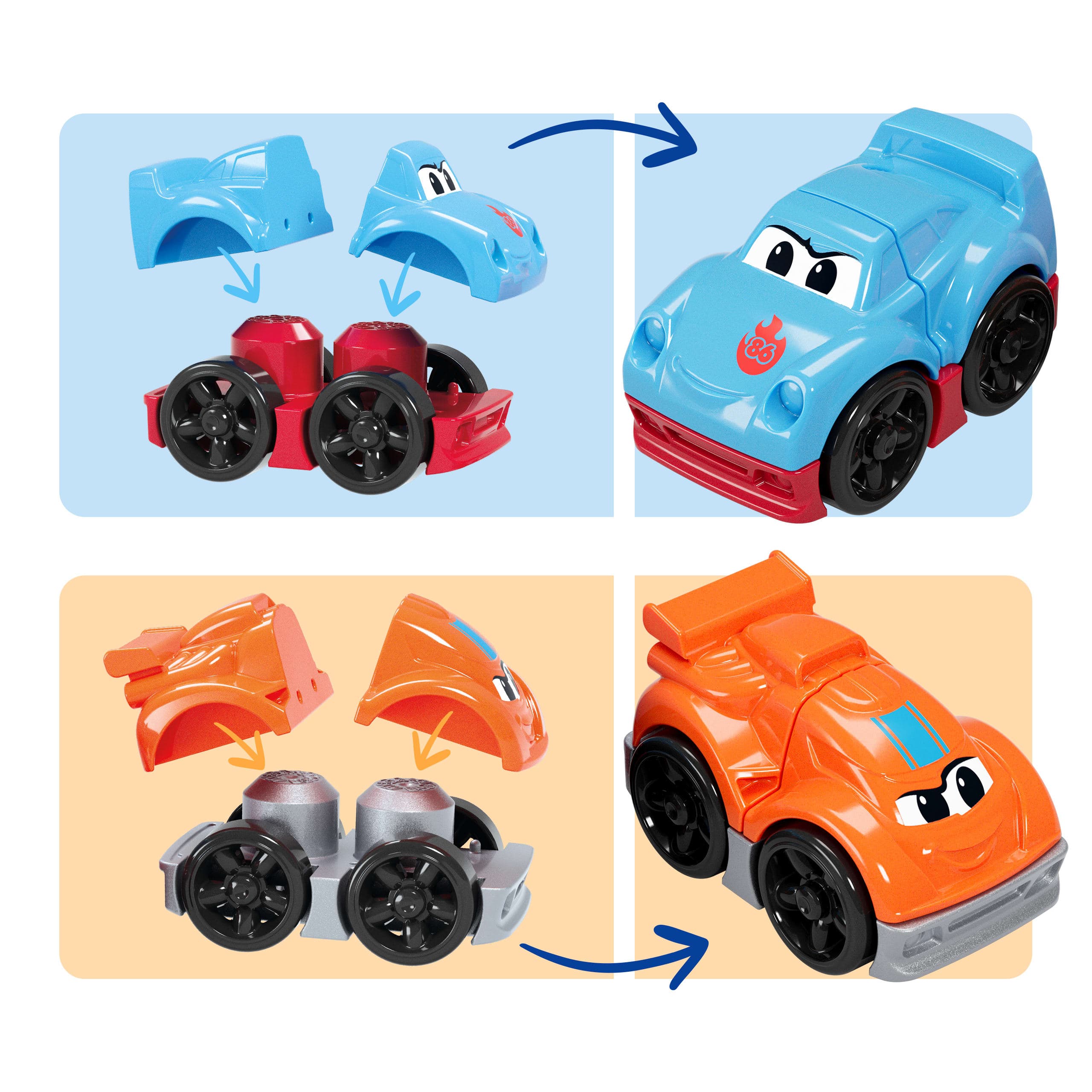 Produktbild MEGA BLOKS-Bausteine Fast Tracks Rennwagen-Transporter Spielbausteine (19 Teile) für Kleinkinder 5 von 6