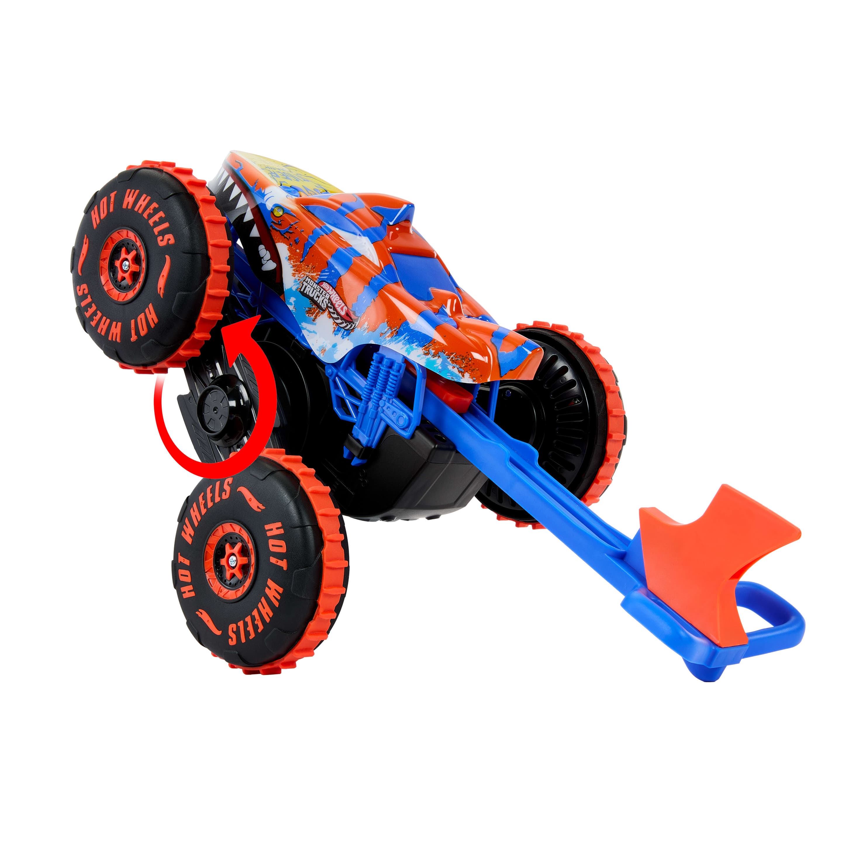 Produktbild Hot Wheels Monster Trucks Tiger Shark Climber RC-Fahrzeug, batteriebetriebener Spielzeug-Truck mit Fernbedienung 2 von 6