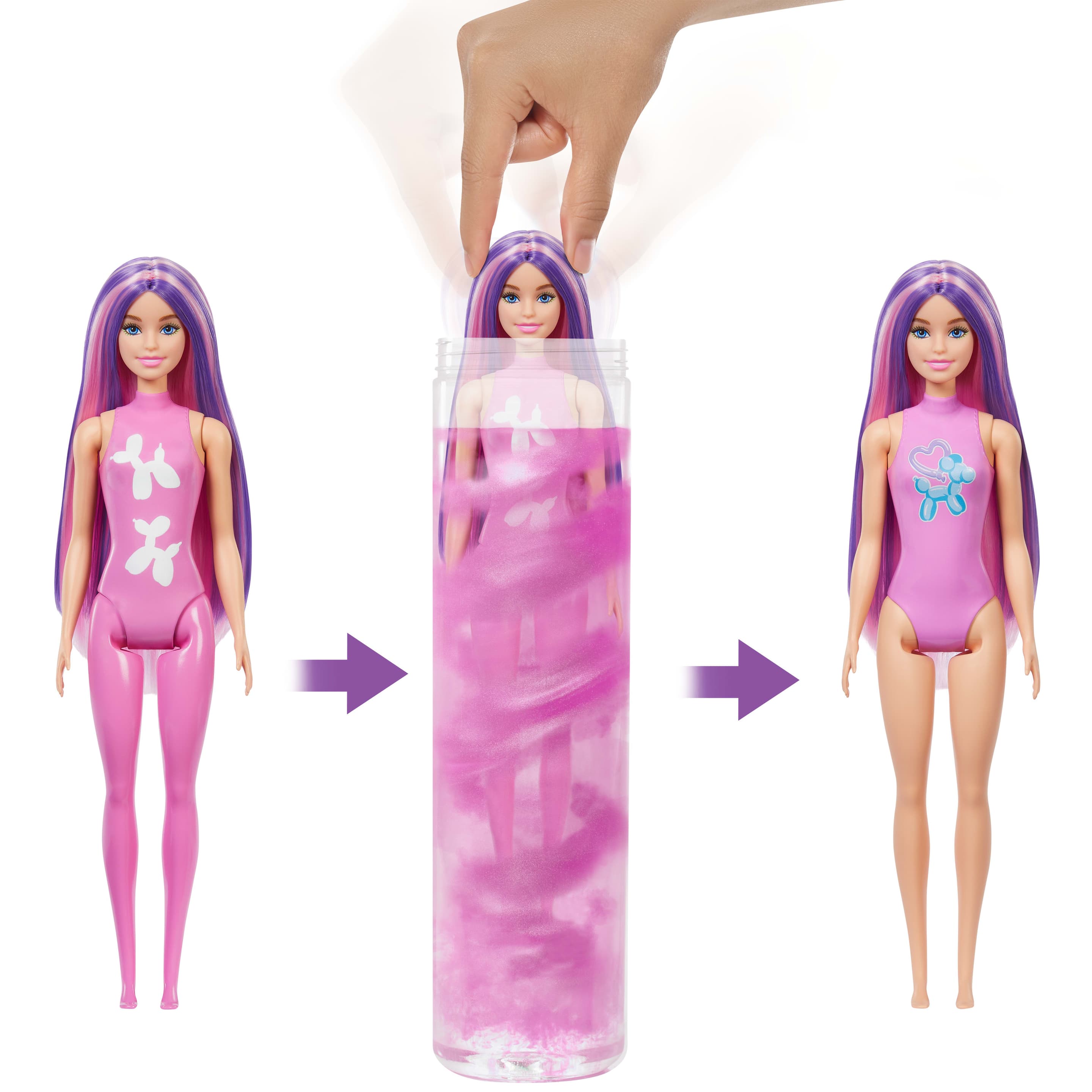 Produktbild Barbie Color Reveal Ballontier-Reihe Puppe und Accessoires mit 6 Überraschungen (Stile können abweichen) 2 von 3