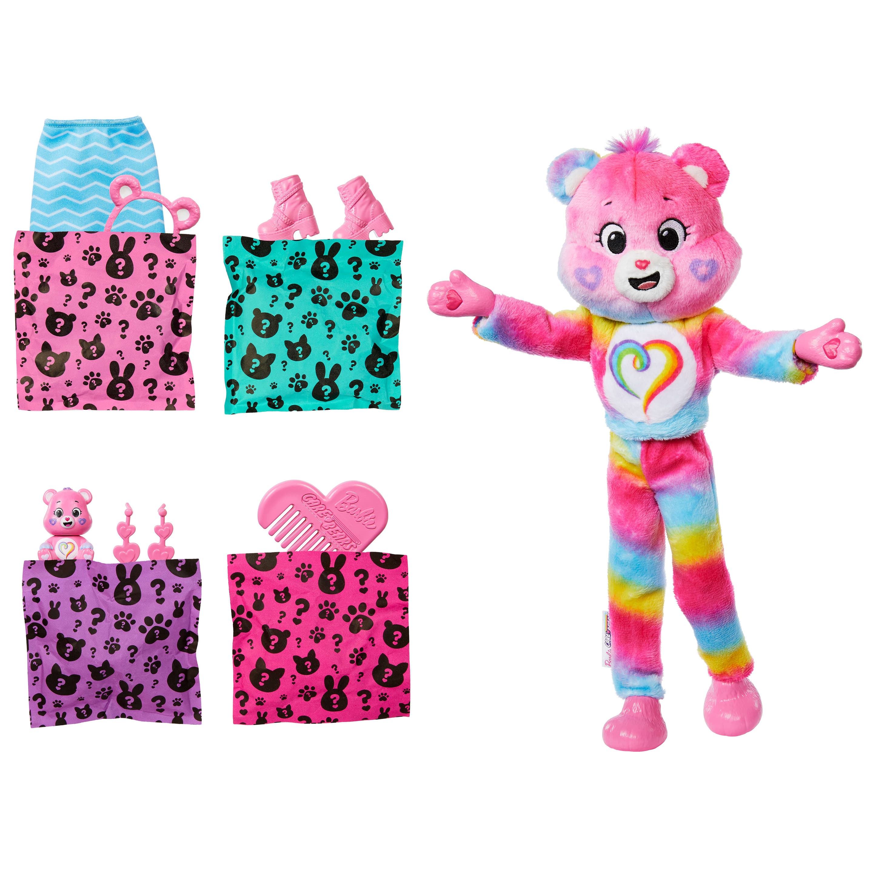 Produktbild Cutie Reveal Barbie-Puppe mit Accessoires, Glücksbärchis-Serie 2, Zusammengehörigkeitsbärchi mit 10 Überraschungen 5 von 6
