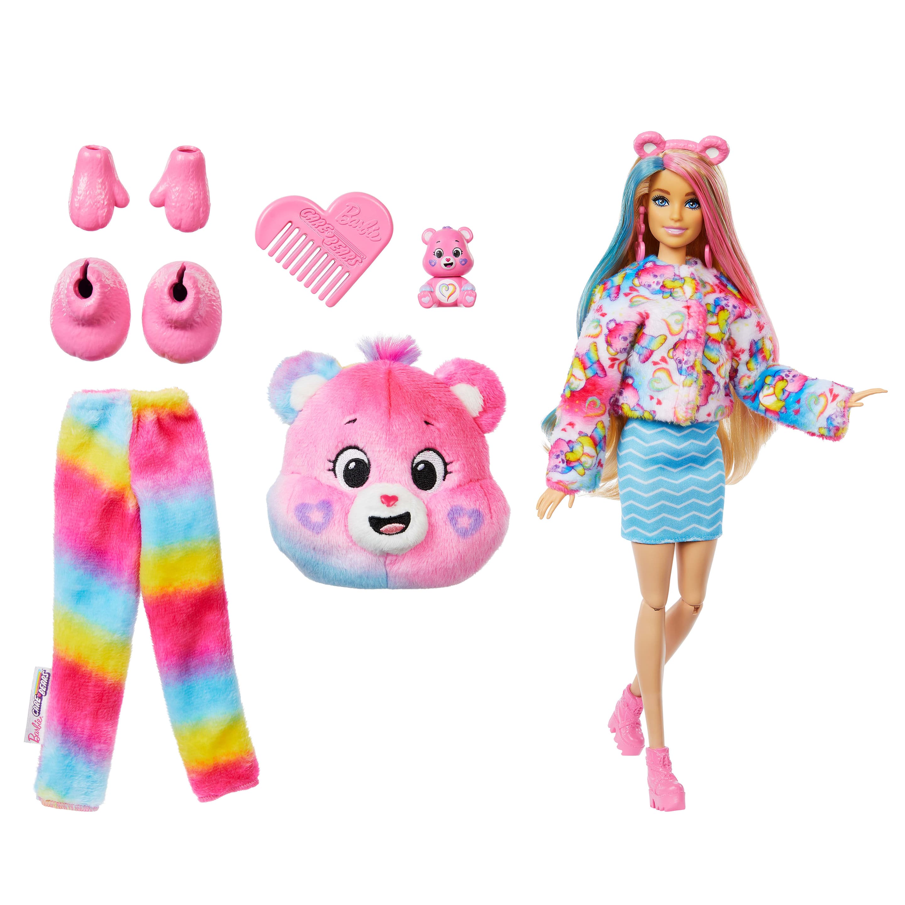 Produktbild Cutie Reveal Barbie-Puppe mit Accessoires, Glücksbärchis-Serie 2, Zusammengehörigkeitsbärchi mit 10 Überraschungen 4 von 6