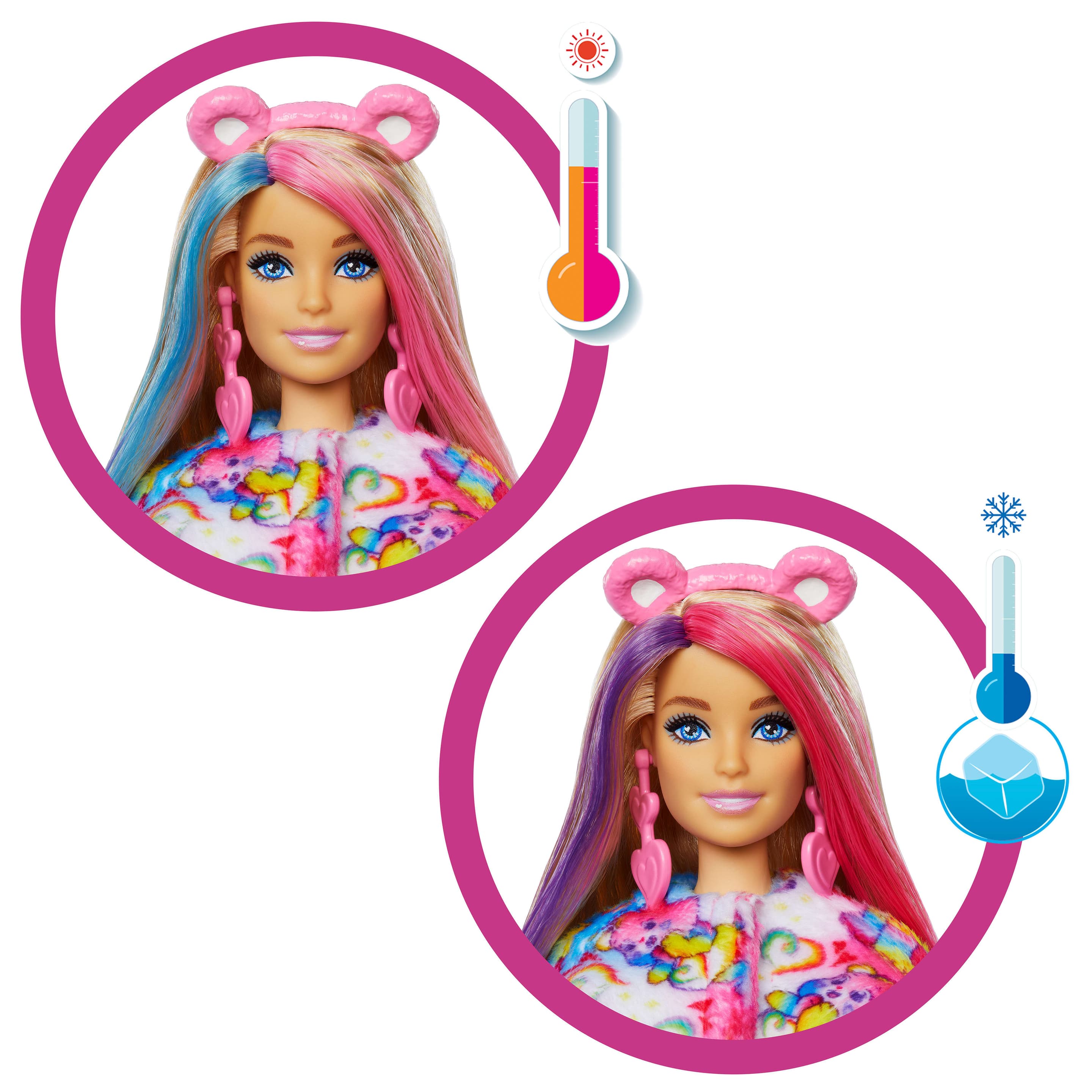 Produktbild Cutie Reveal Barbie-Puppe mit Accessoires, Glücksbärchis-Serie 2, Zusammengehörigkeitsbärchi mit 10 Überraschungen 3 von 6