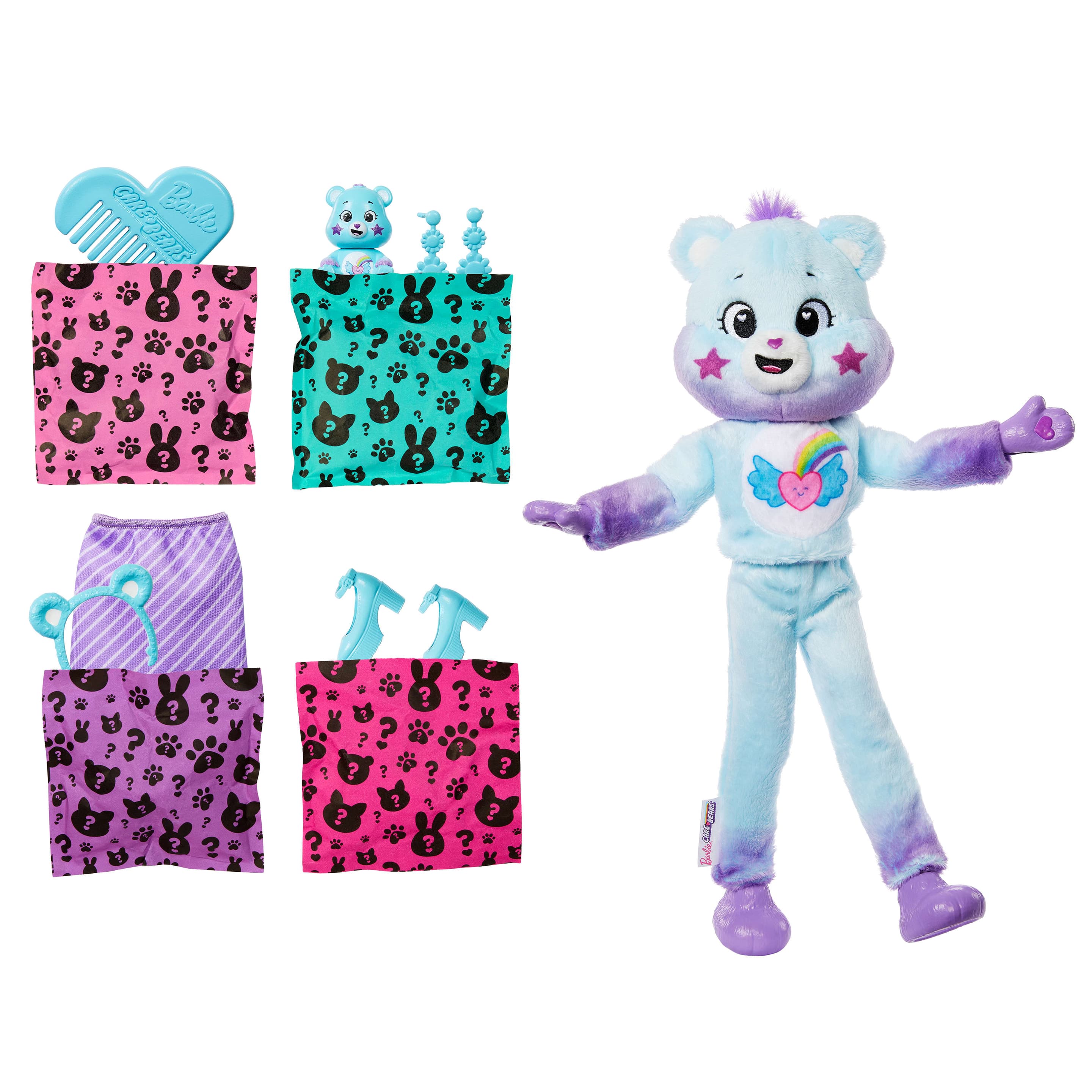 Produktbild Cutie Reveal Barbie-Puppe mit Accessoires, Glücksbärchis-Serie 2, Dream-Bright-Bärchi mit 10 Überraschungen 4 von 5