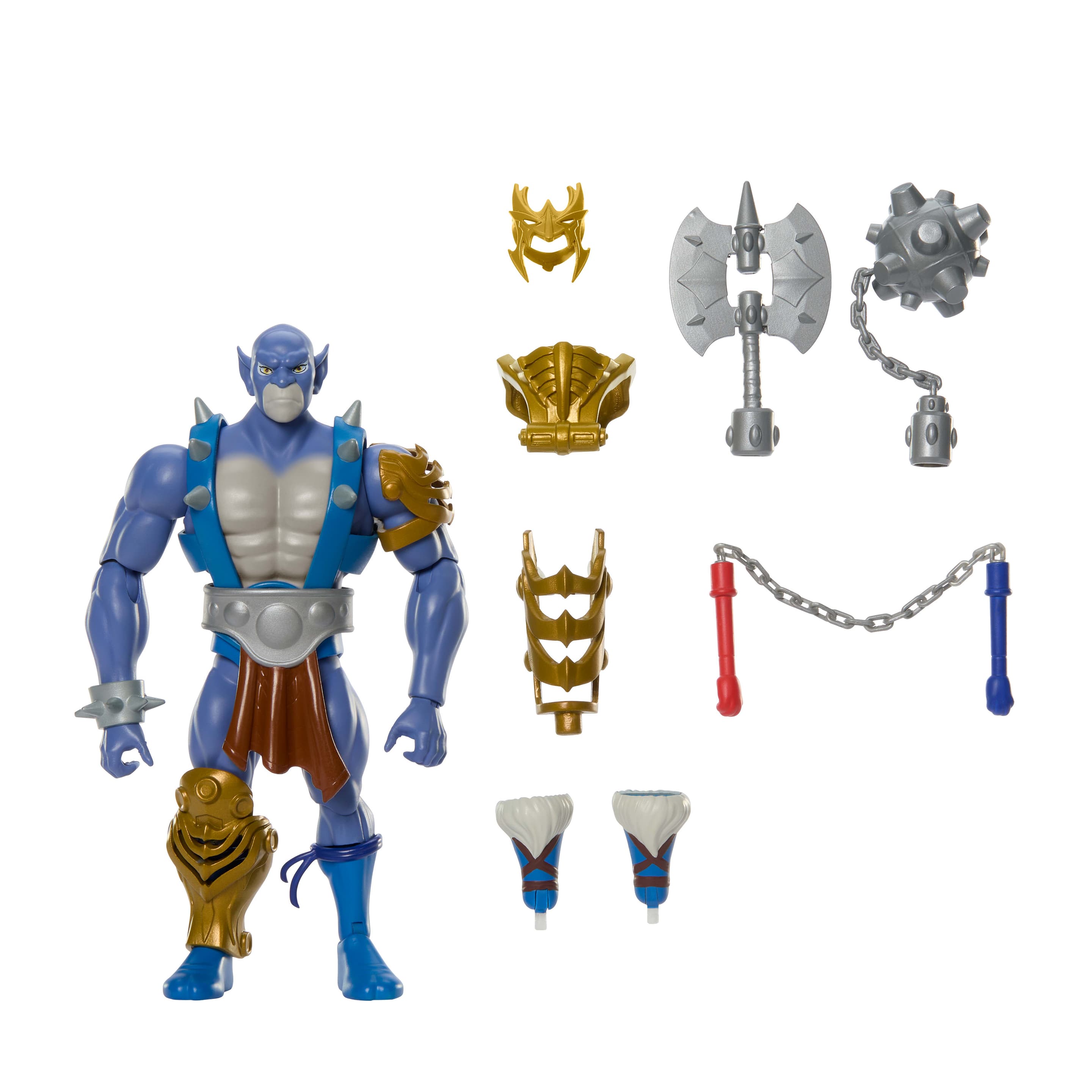Masters of Universe Origins & ThunderCats Panthro bewegliche, ca. 14 cm große Actionfigur, 1980er Spielzeug-Crossover