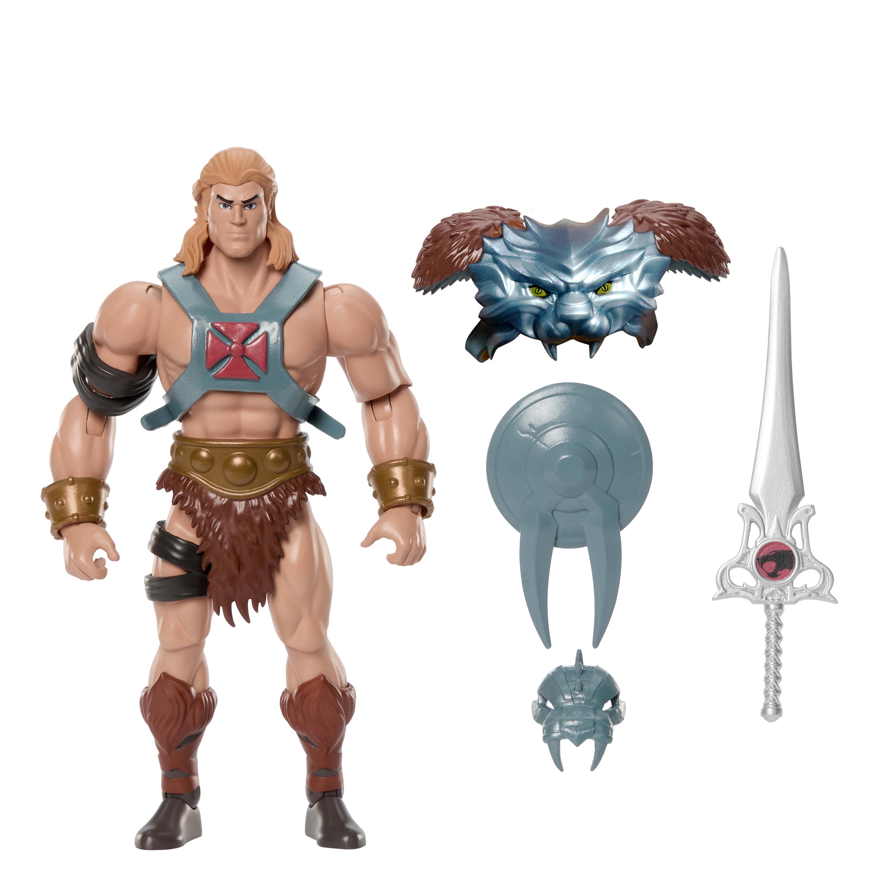 Masters of Universe Origins & ThunderCats He-Man bewegliche, ca. 14 cm große Actionfigur, 1980er Spielzeug-Crossover