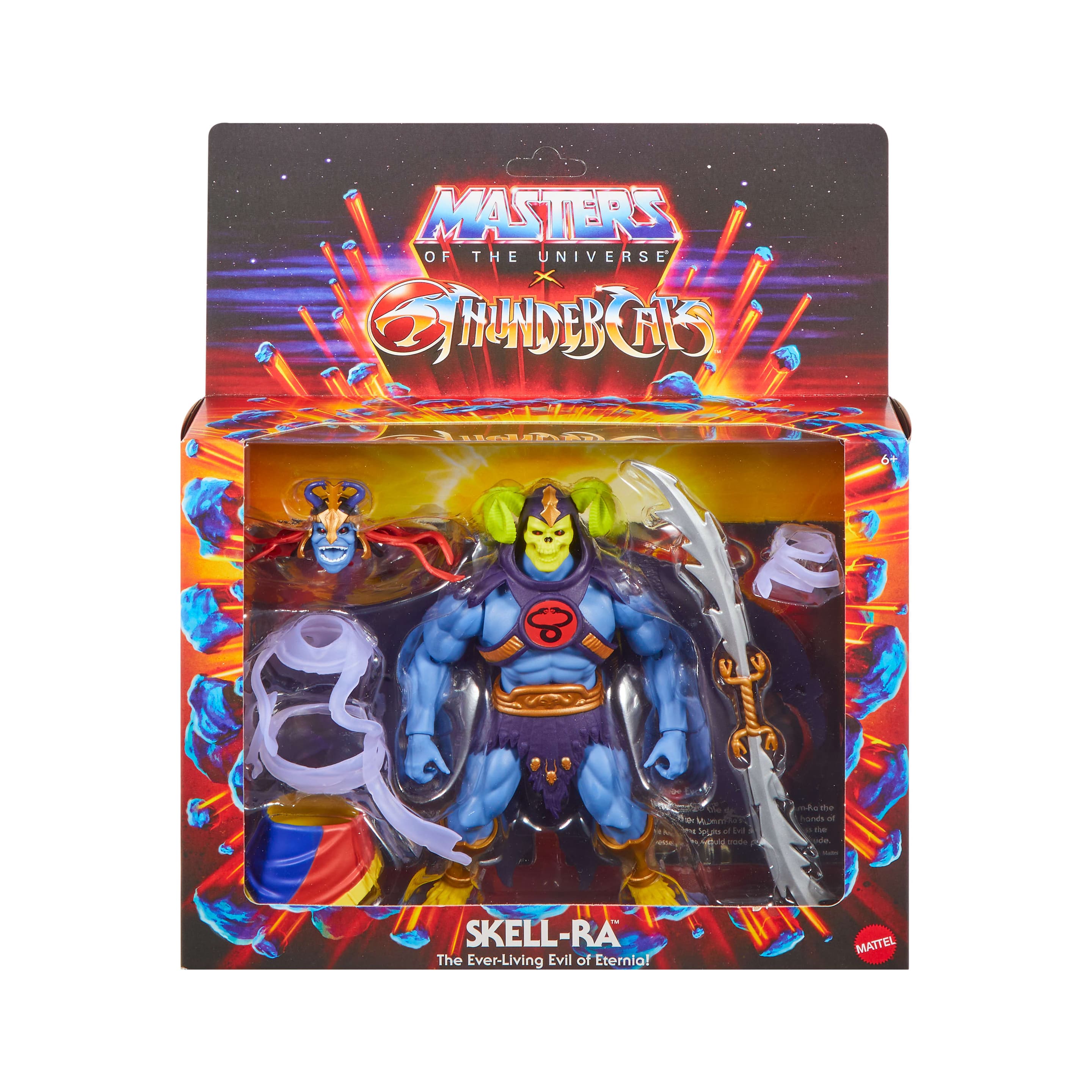 Produktbild Masters of the Universe Origins x ThunderCats Skelion Actionfigur, 1980er Spielzeug, austauschbarer Skeletor/Mumion 5 von 6