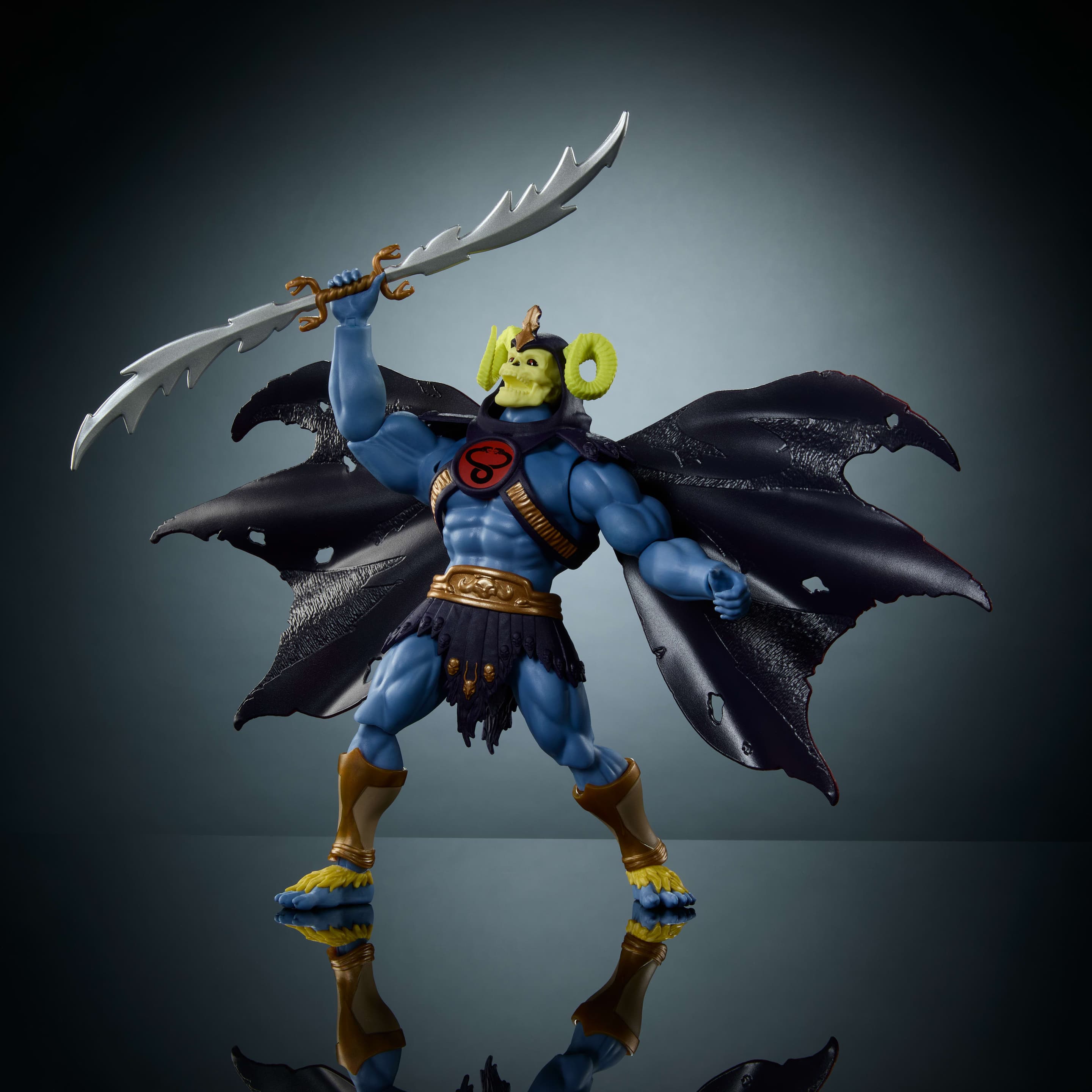 Produktbild Masters of the Universe Origins x ThunderCats Skelion Actionfigur, 1980er Spielzeug, austauschbarer Skeletor/Mumion 3 von 6