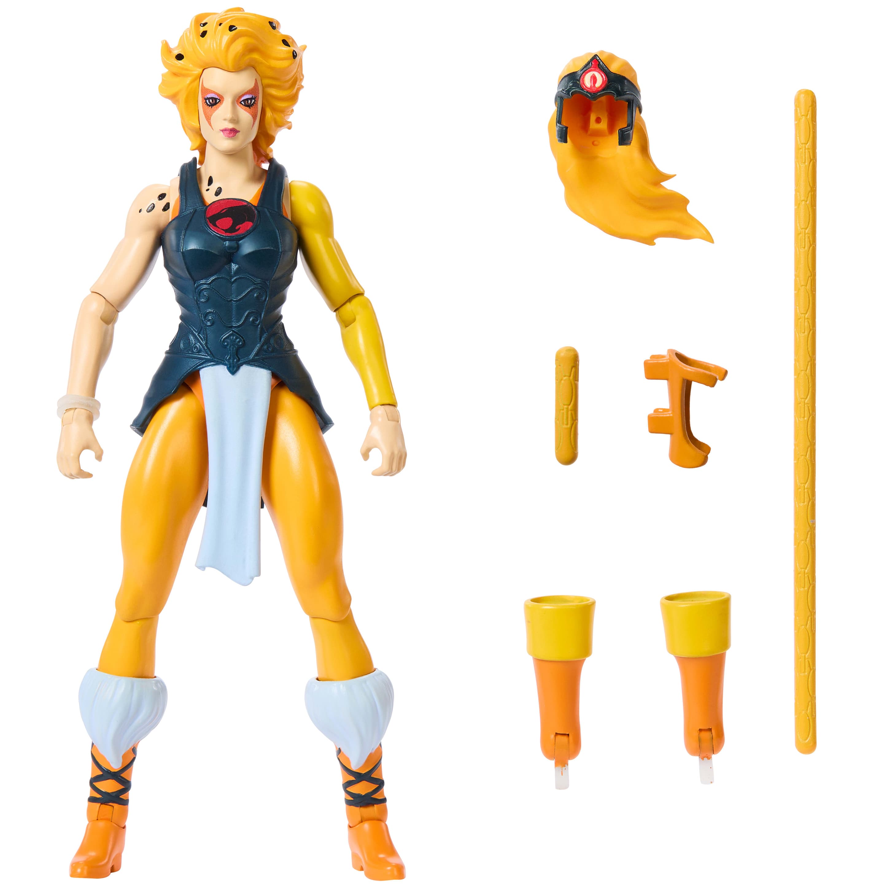 Masters of the Universe Origins & ThunderCats Geparda Actionfigur, 1980er Crossover-Spielzeug, ca. 14 cm groß