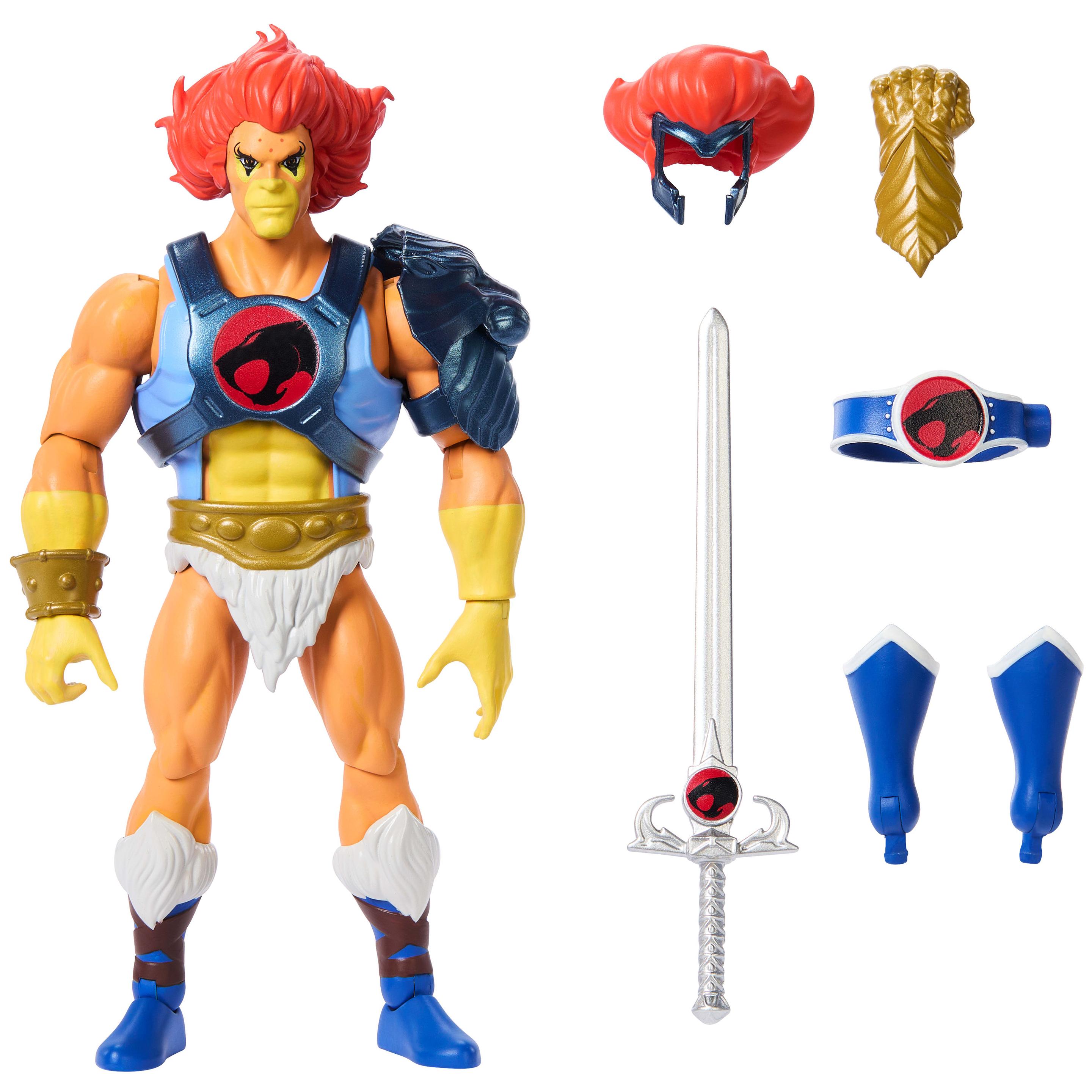 Masters of the Universe Origins & ThunderCats Leo-Actionfigur, bewegliches 1980er Crossover-Spielzeug, ca. 14 cm groß