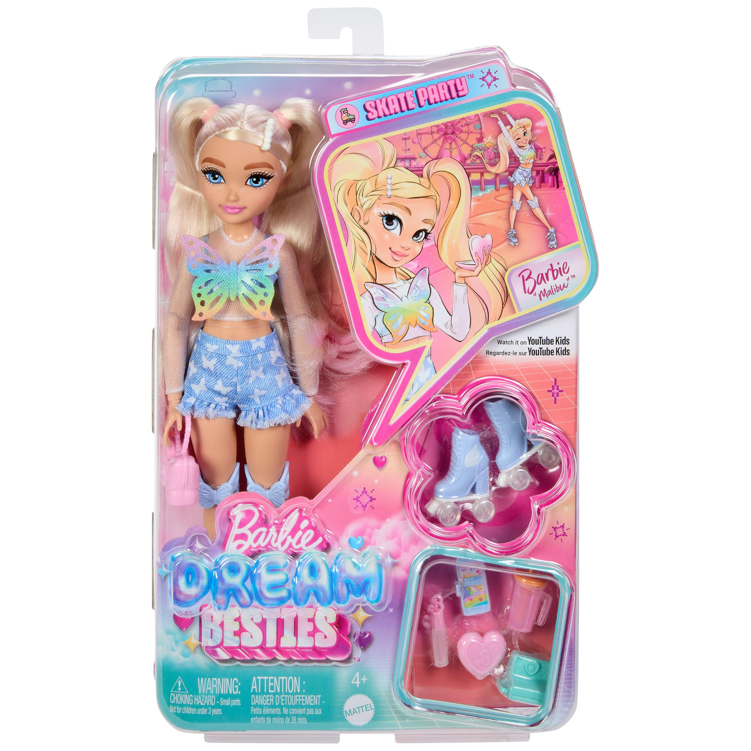 Produktbild Dream Besties Barbie Malibu“ Rollschuh-Modepuppe mit 9 Teilen zum Thema Make-up 6 von 6