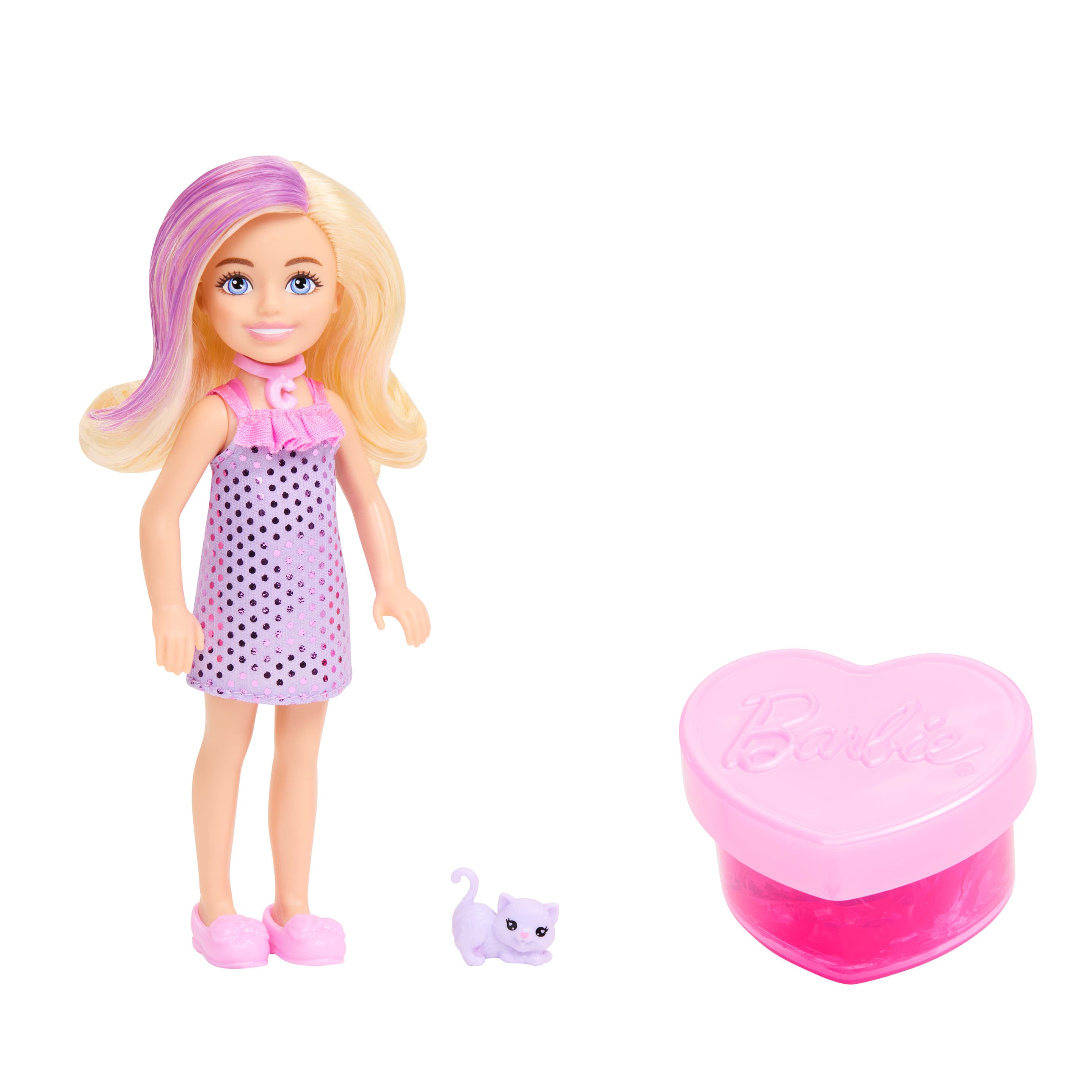 Produktbild Barbie Party Unboxed Glam Party Serie Chelsea-Puppe und Zubehör mit 6 Überraschungen (Stile können abweichen) 4 von 10