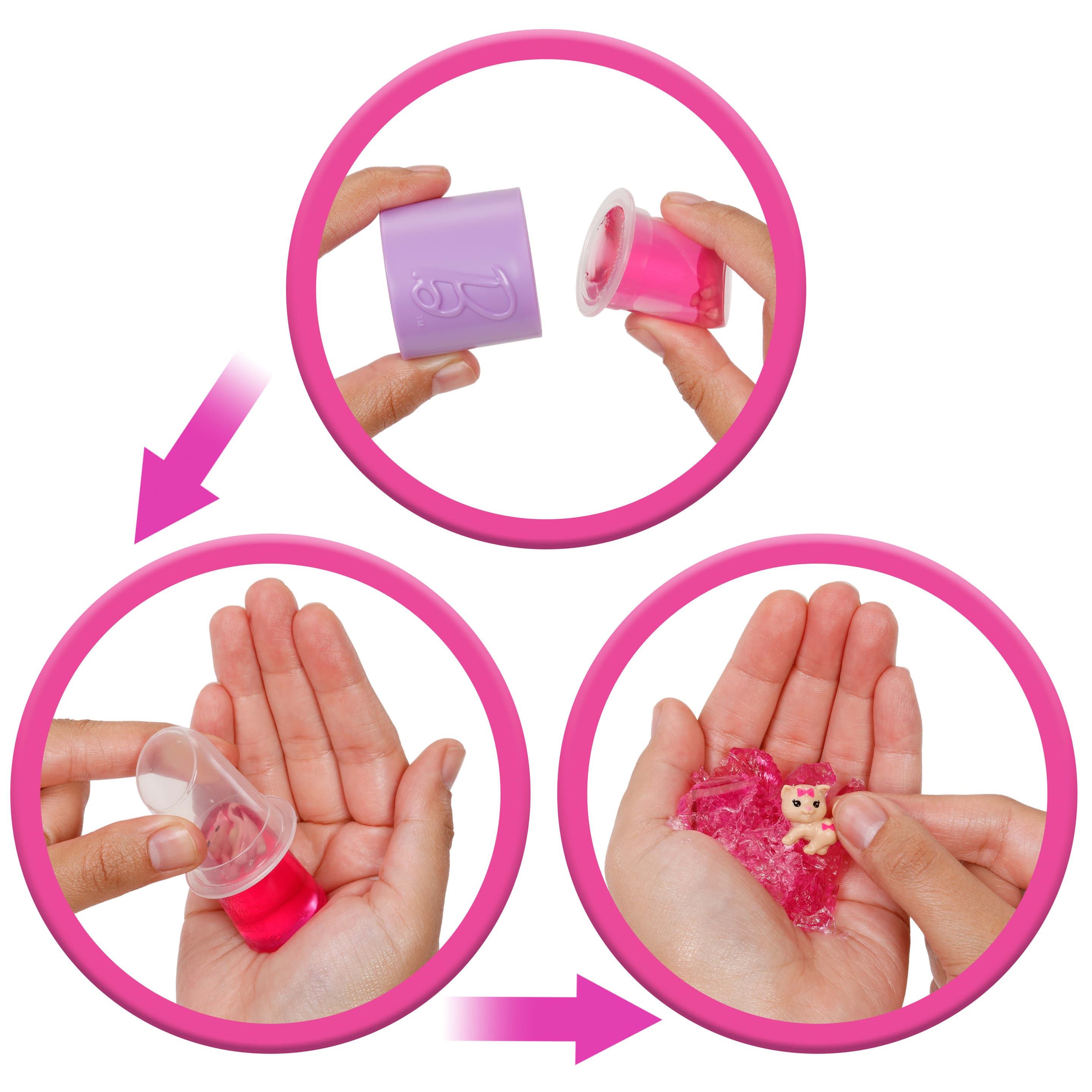 Produktbild Barbie Party Unboxed Glam Party Serie pinke glitzernde Puppe und Accessoires mit 10 Überraschungen 4 von 6