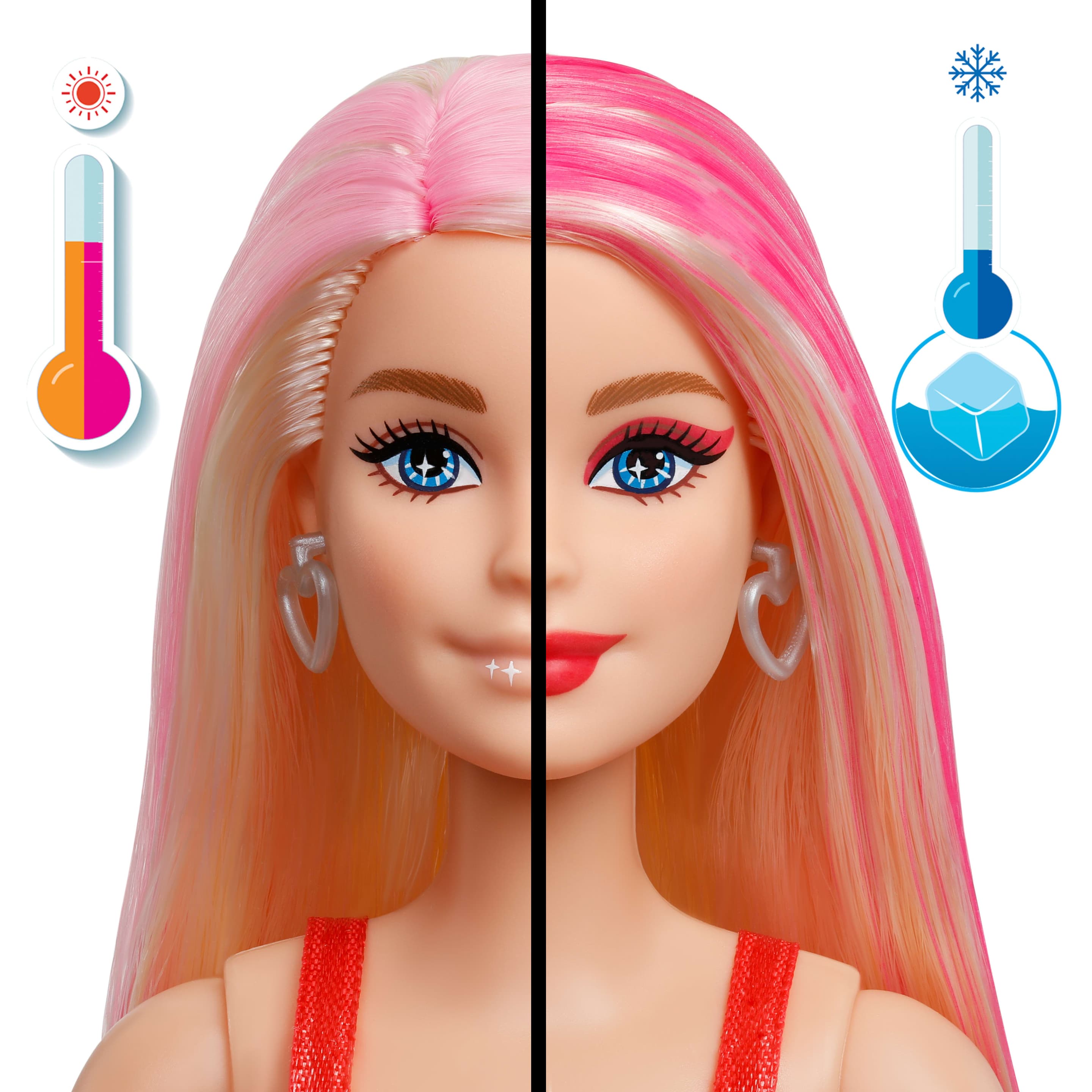 Produktbild Barbie Party Unboxed Glam Party Serie rote glitzernde Puppe und Accessoires mit 10 Überraschungen 2 von 5