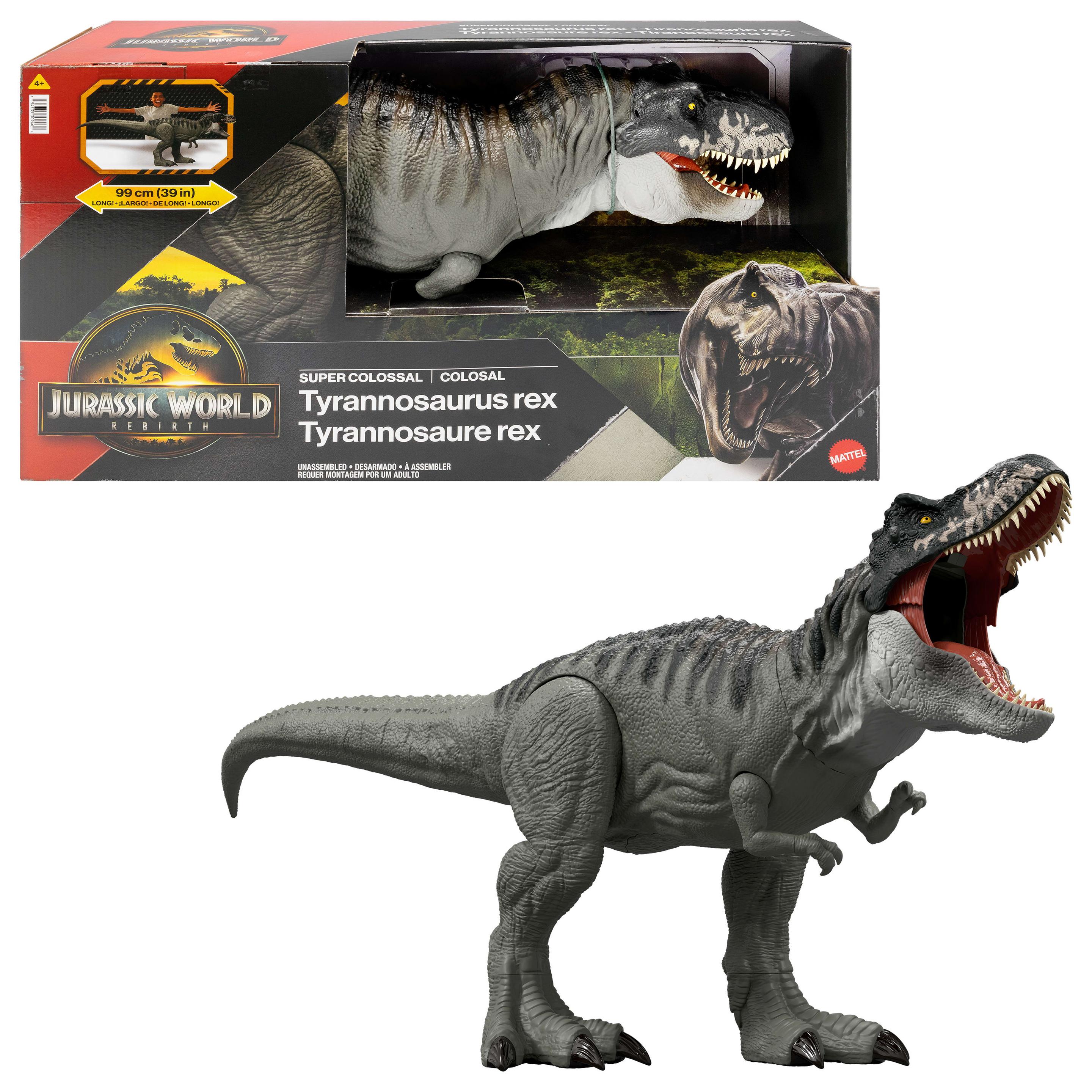 Jurassic World: Die Wiedergeburt Riesendino Tyrannosaurus rex Actionfigur, T-rex-Dinosaurierspielzeug, filmgetreu