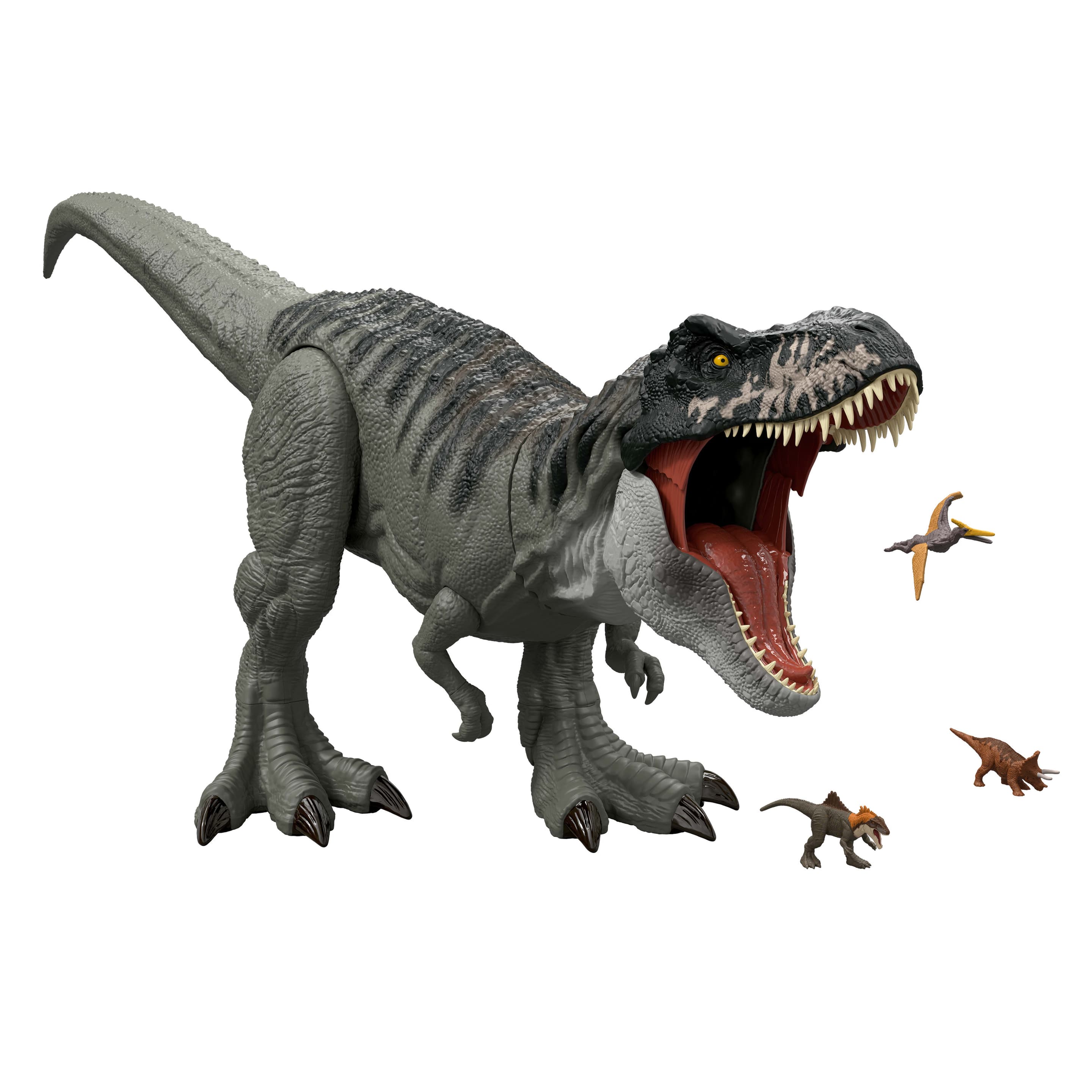 Produktbild Jurassic World: Die Wiedergeburt Riesendino Tyrannosaurus rex Actionfigur, T-rex-Dinosaurierspielzeug, filmgetreu 6 von 6