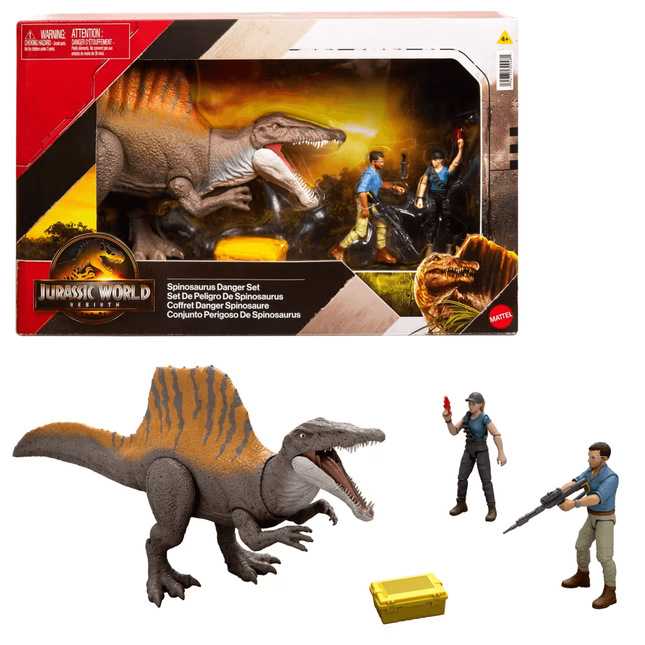Jurassic World Rebirth Storypack mit exklusivem Spinosaurus – Action-Set für Dino-Fans