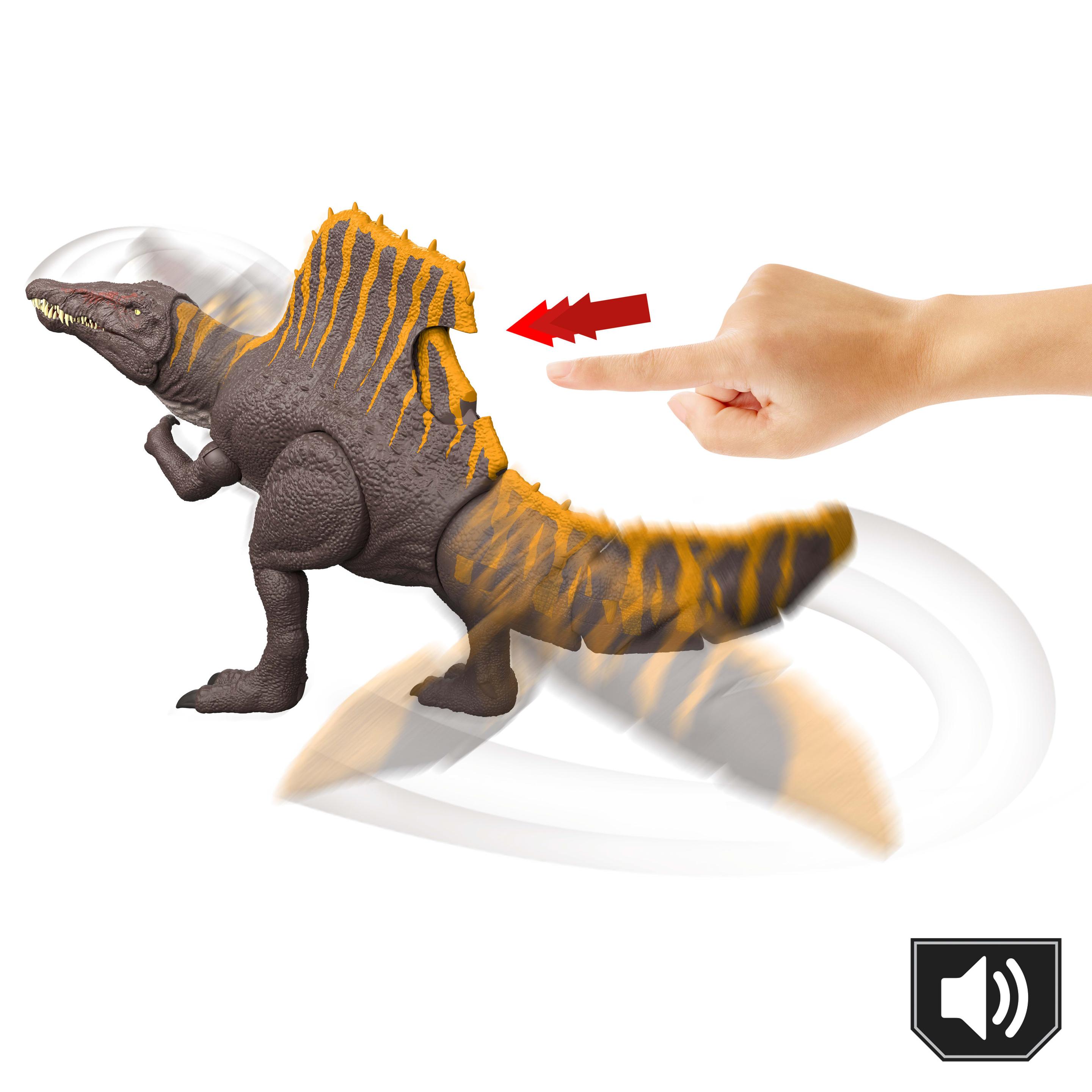 Produktbild Jurassic World Rebirth Tail Thrasher Spinosaurus-Actionfigur, Dinosaurierspielzeug mit 2 Angriffsbewegungen 4 von 6