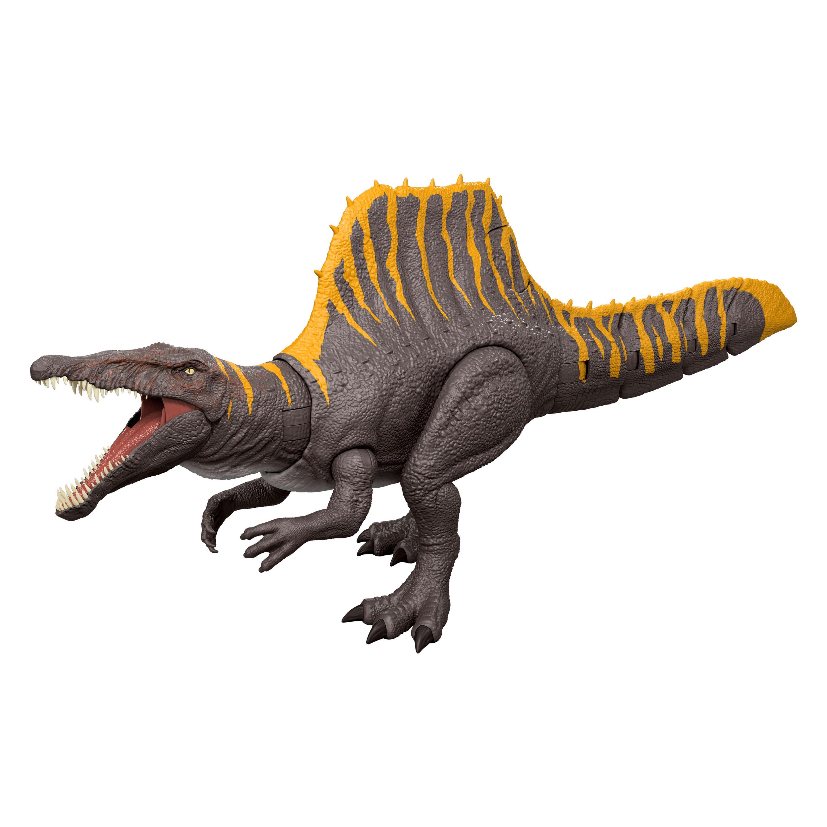 Produktbild Jurassic World Rebirth Tail Thrasher Spinosaurus-Actionfigur, Dinosaurierspielzeug mit 2 Angriffsbewegungen 3 von 6