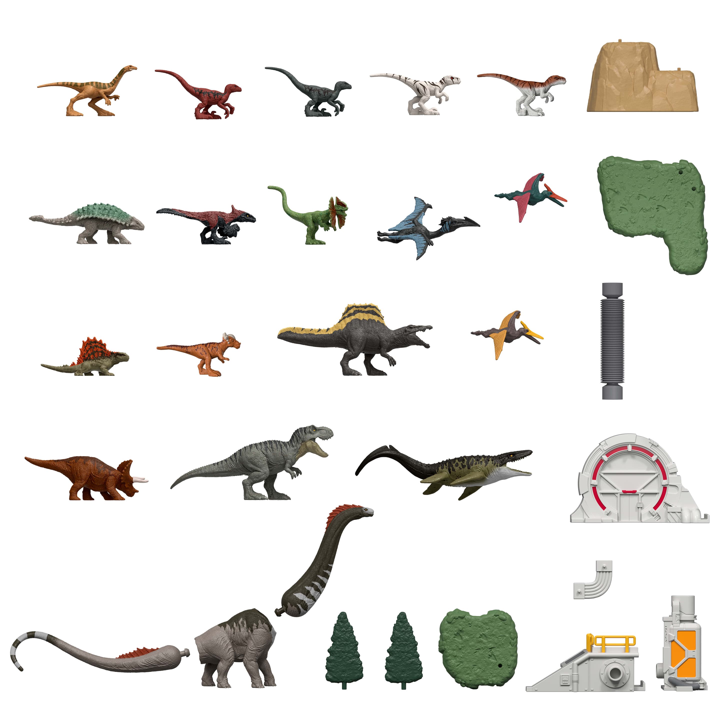 Produktbild Jurassic World Rebirth Adventskalender mit 24 Tagen voller Dinosaurier-Überraschungen, 18 Dinos. 2 von 5